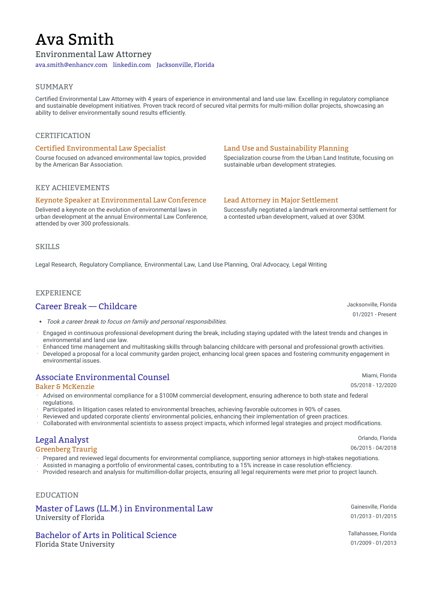 Resume Example Image