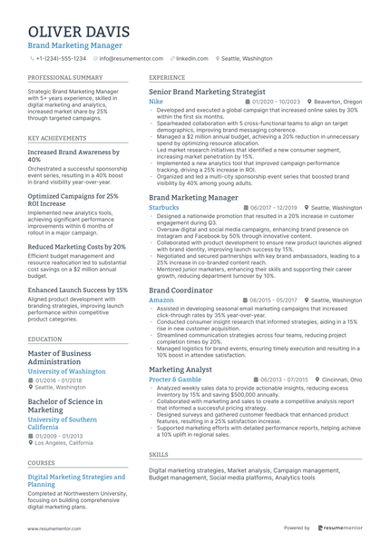 Marketing Manager Resume Examples & Writing Tips for 2025