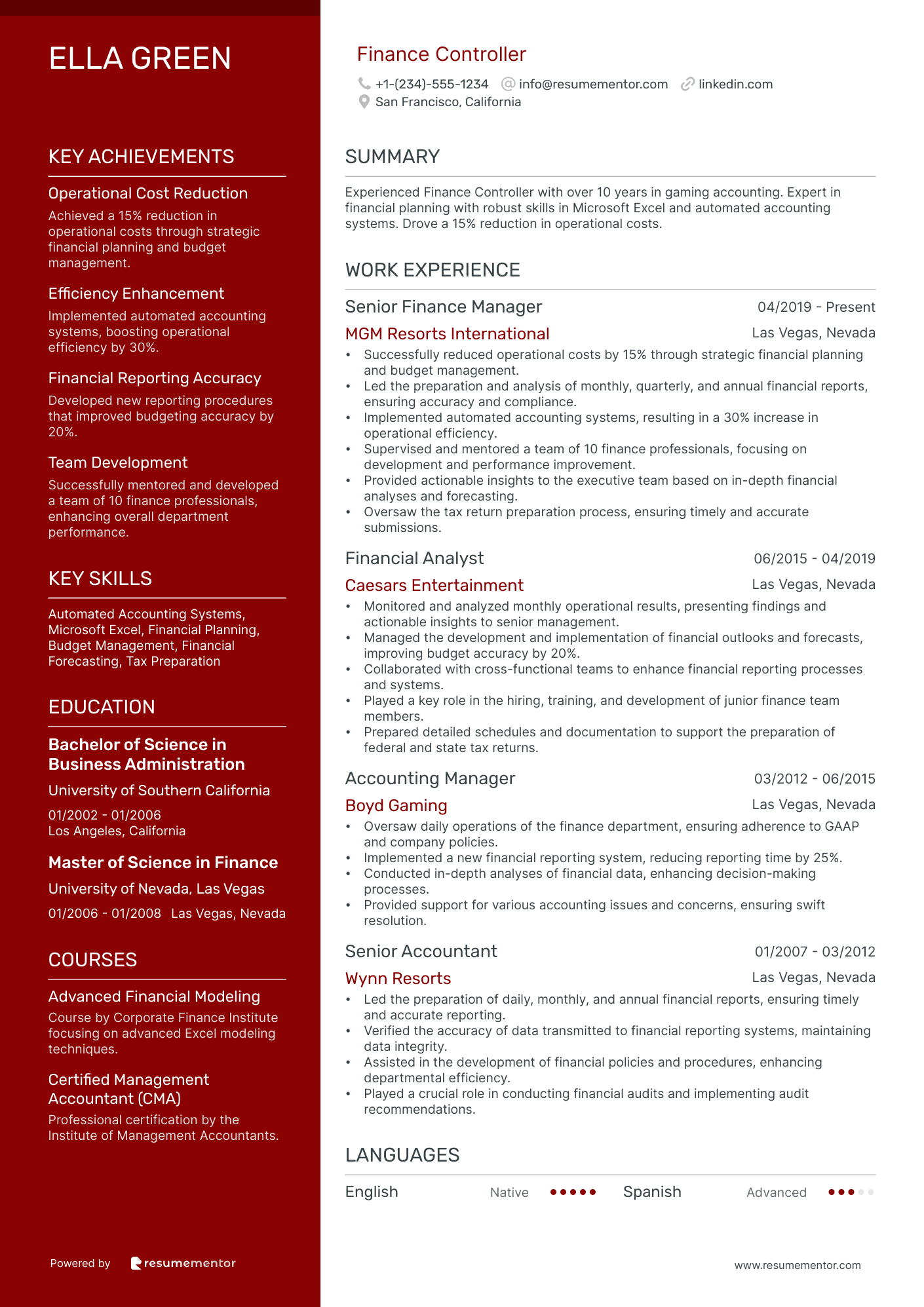 42 Finance Resume Examples To Get You Hired in 2024
