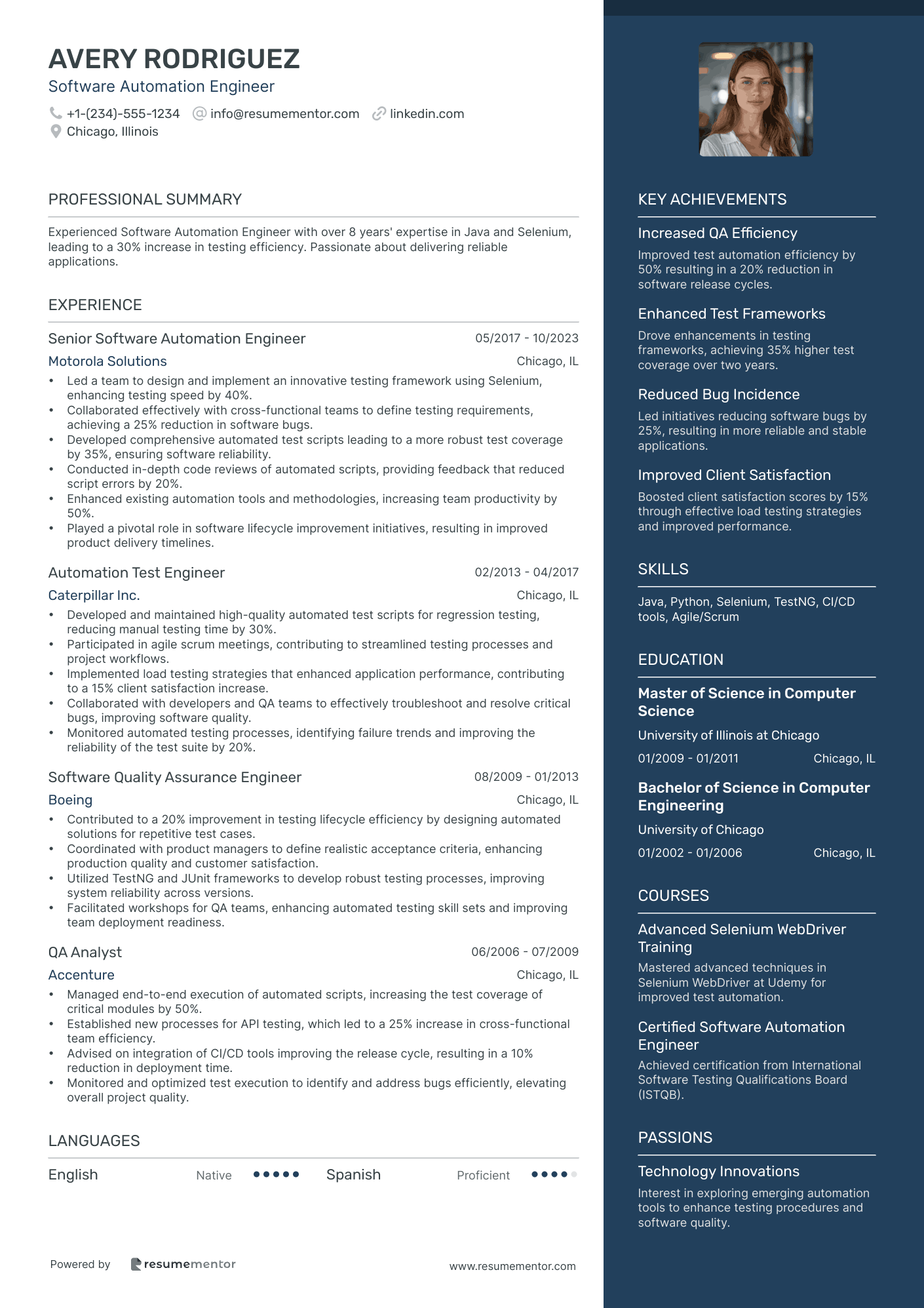 Automation Engineer Resume Example - Free to Edit ATS-Friendly PDF - 2025