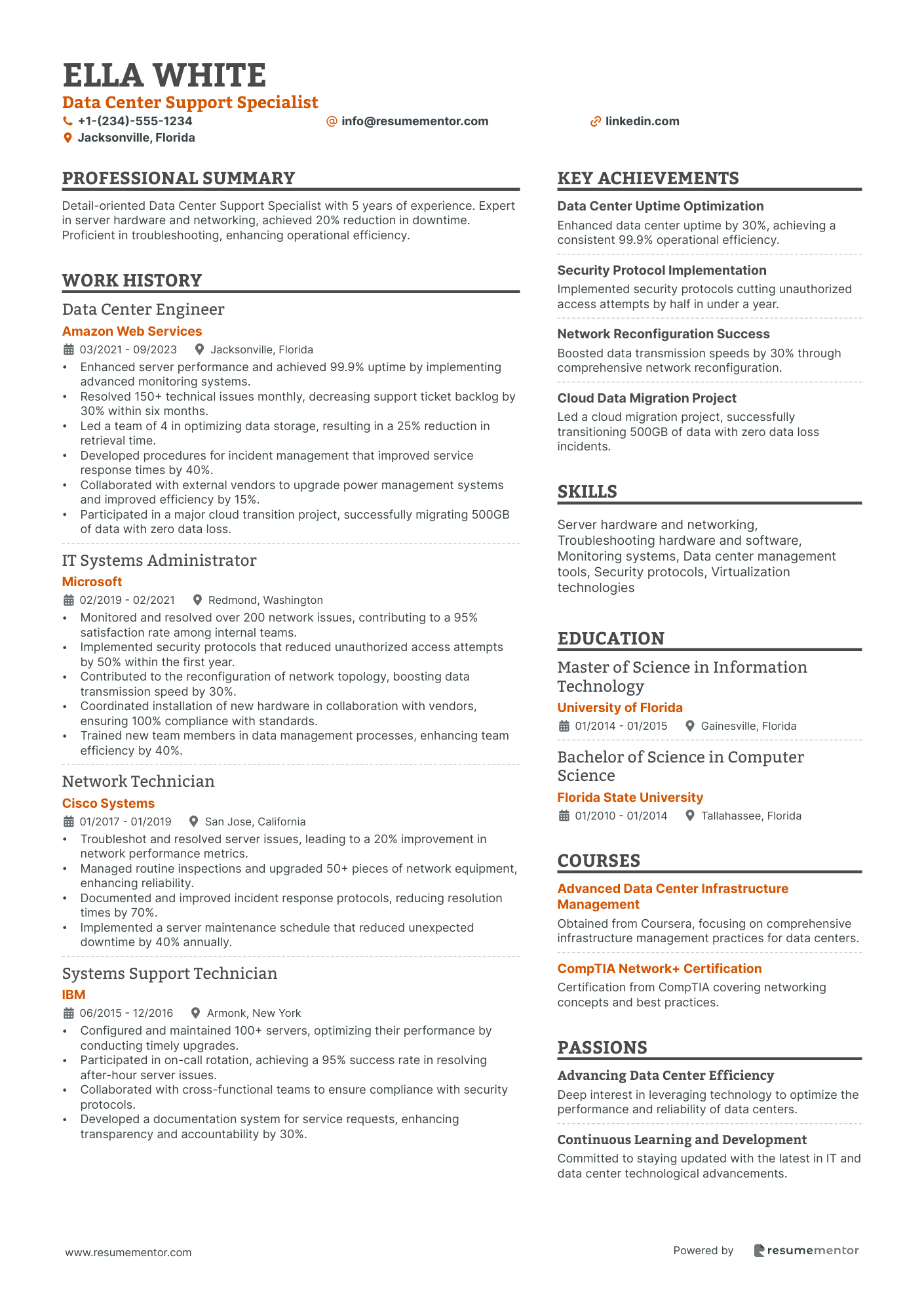Technical Support Specialist Resume Examples - Free to Edit ATS ...