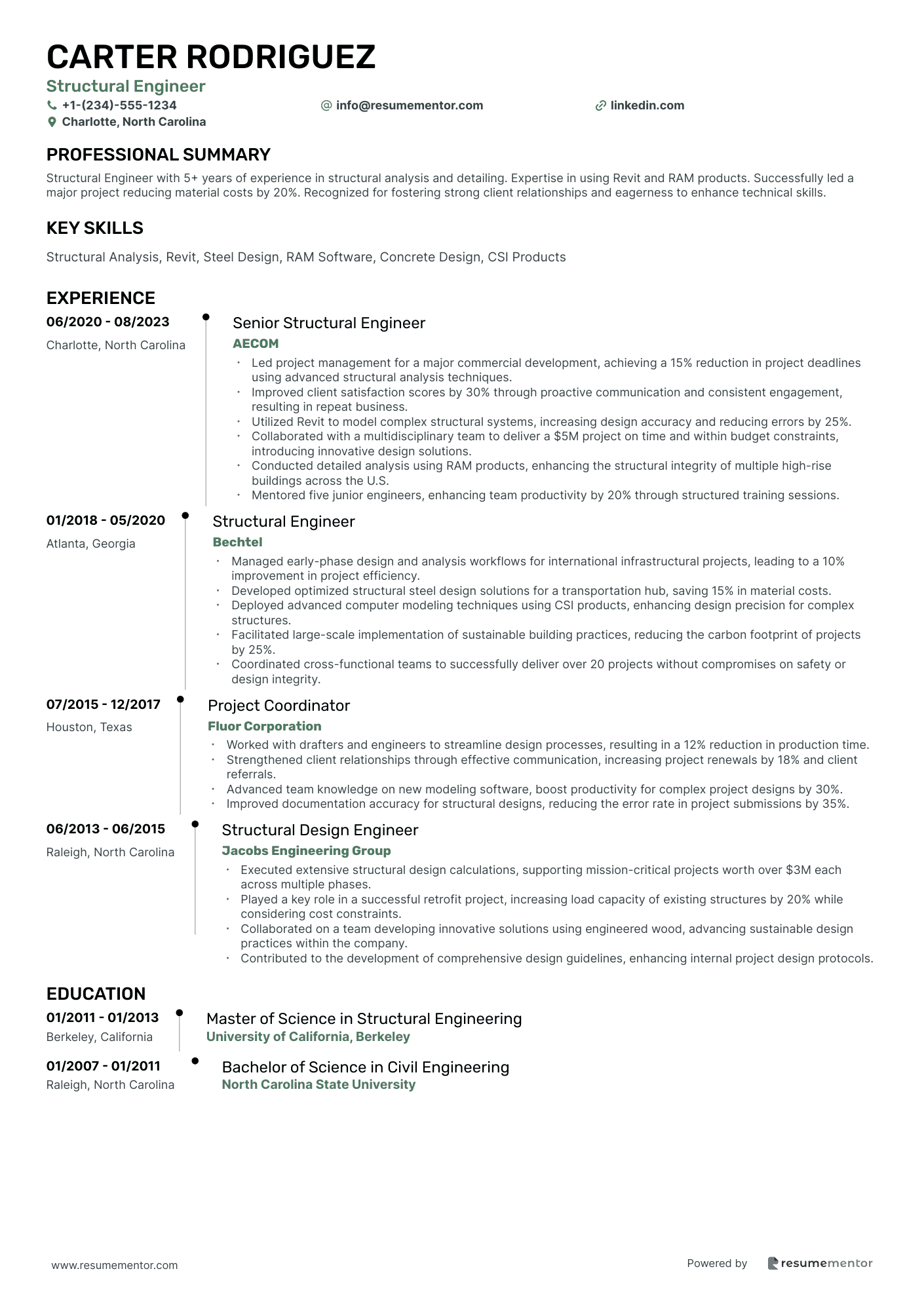 28 Construction Resume Examples - Free to Edit ATS-Friendly PDF - 2025