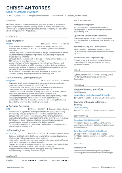 Senior Software Developer Resume Examples - Free to Edit ATS-Friendly ...