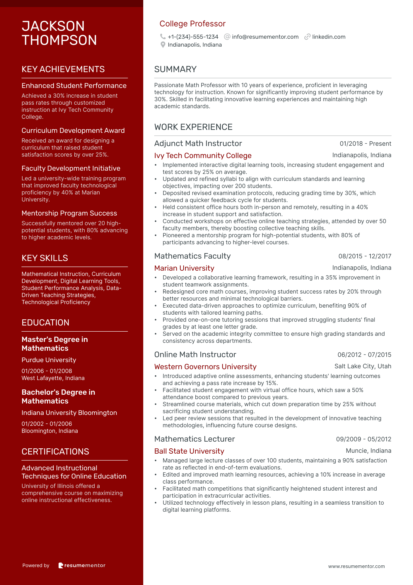 19 Education Resume Examples - Free to Edit ATS-Friendly PDF - 2025