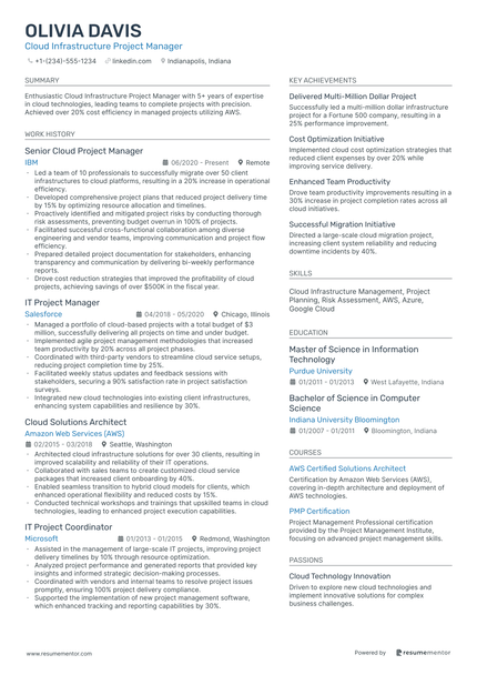 Software Project Manager Resume Example - Free to Edit ATS-Friendly PDF ...