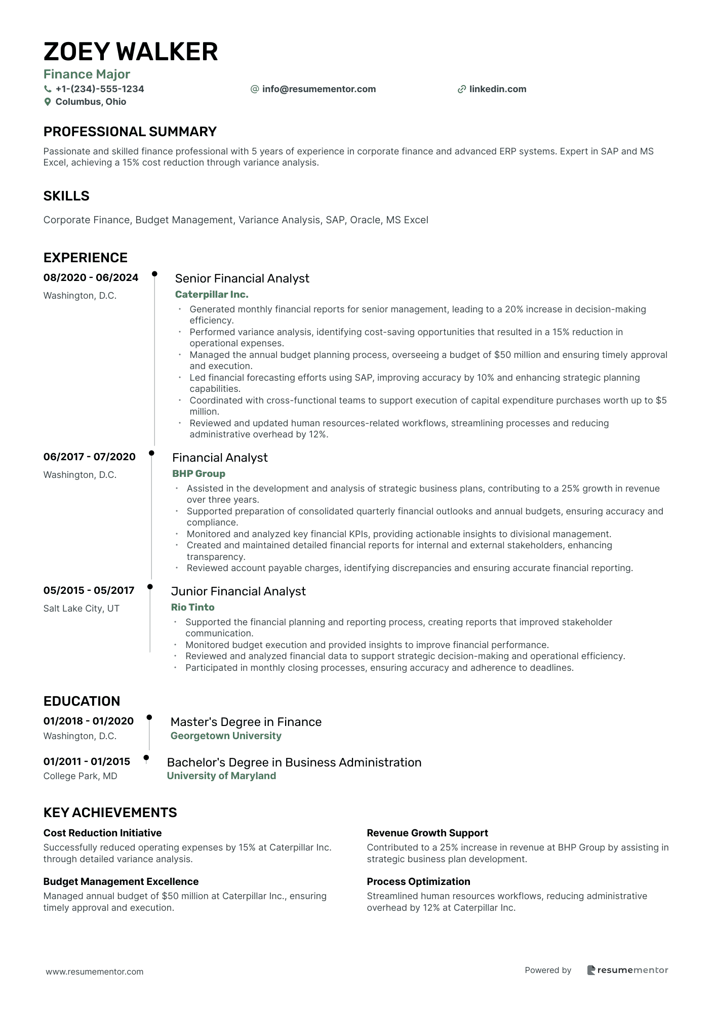 42 Finance Resume Examples To Get You Hired in 2024