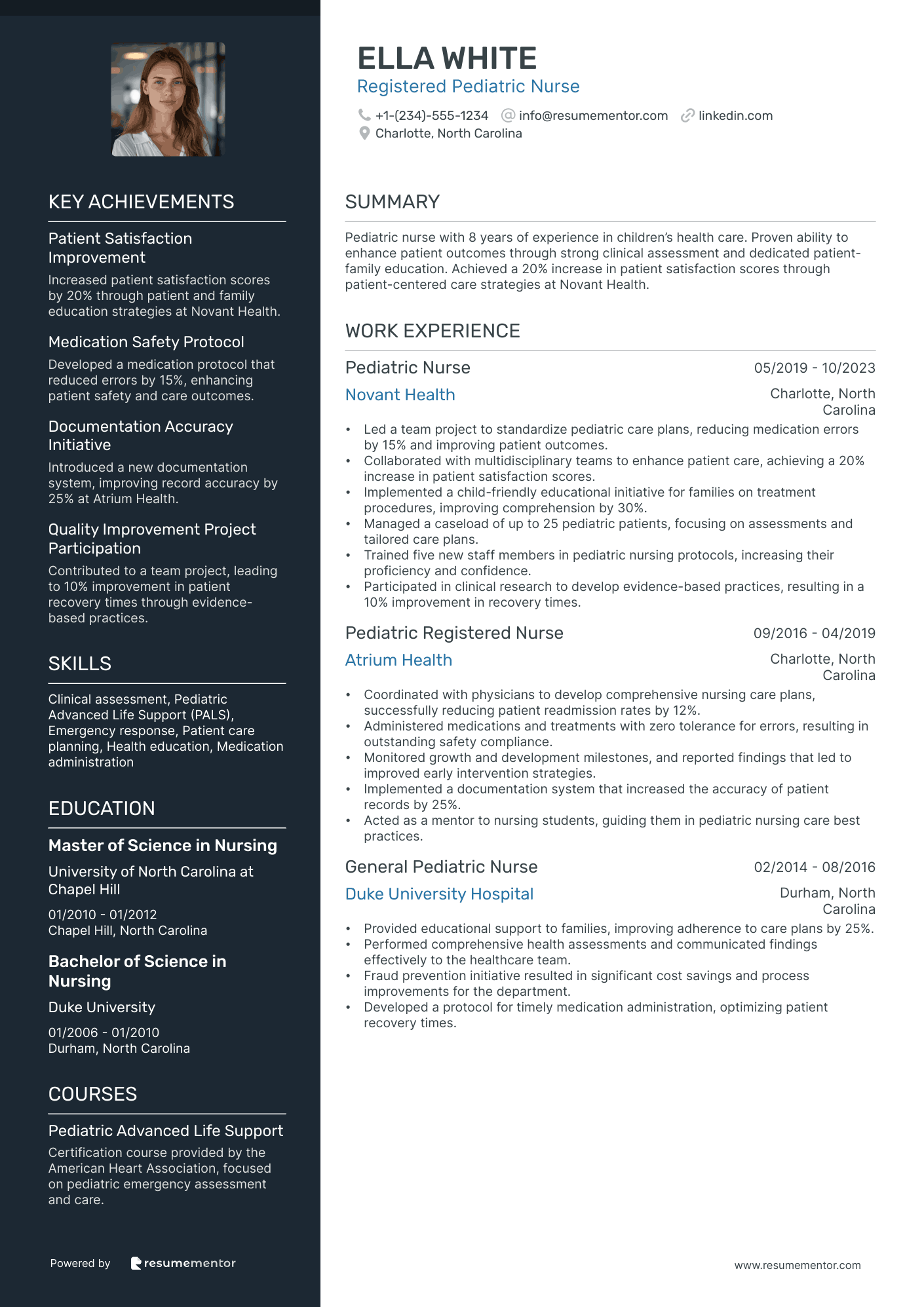 Registered Nurse Resume Examples & Writing Tips for 2025