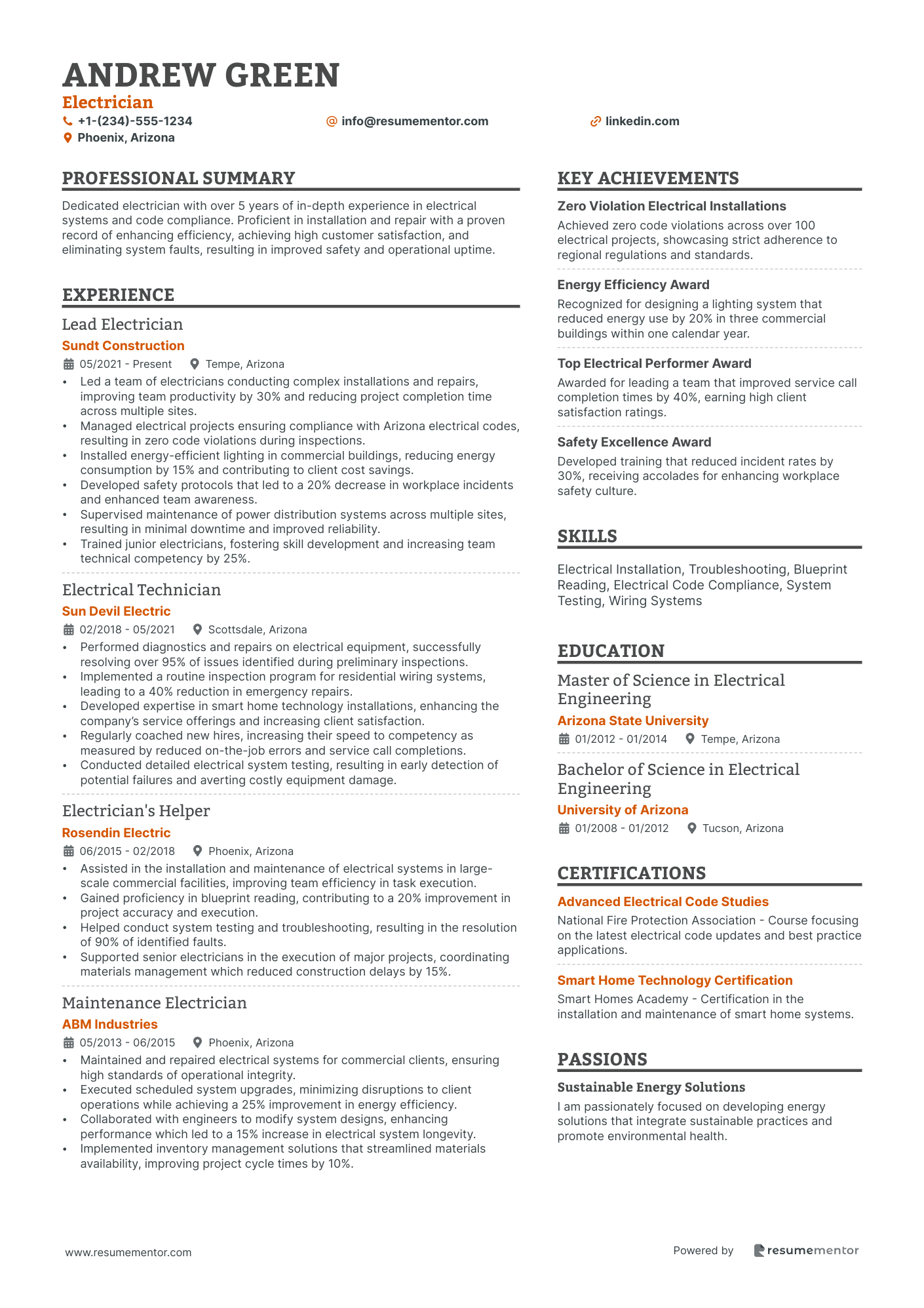 28 Construction Resume Examples - Free to Edit ATS-Friendly PDF - 2025