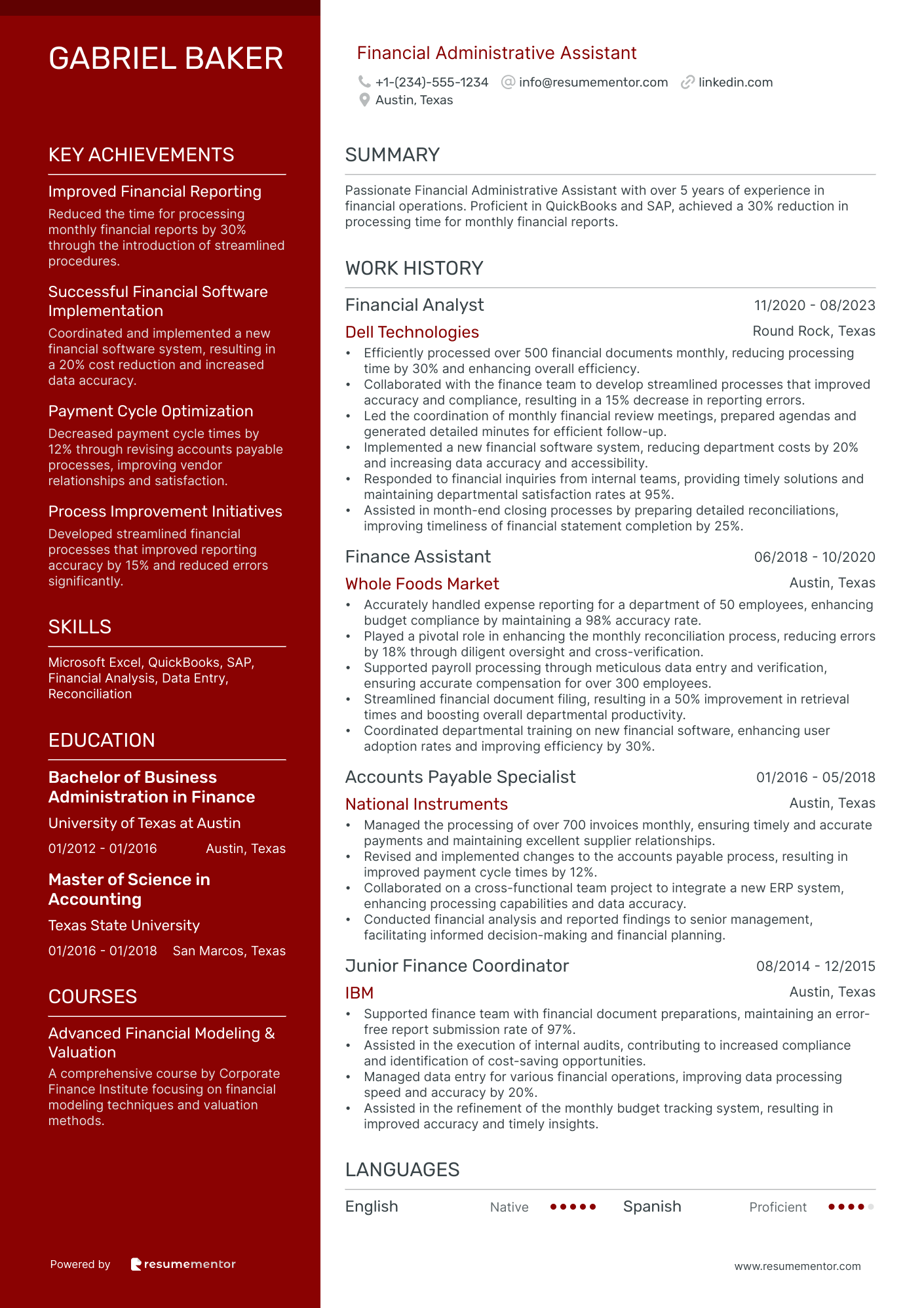 Administrative Assistant Resume Examples - Free to Edit ATS-Friendly ...