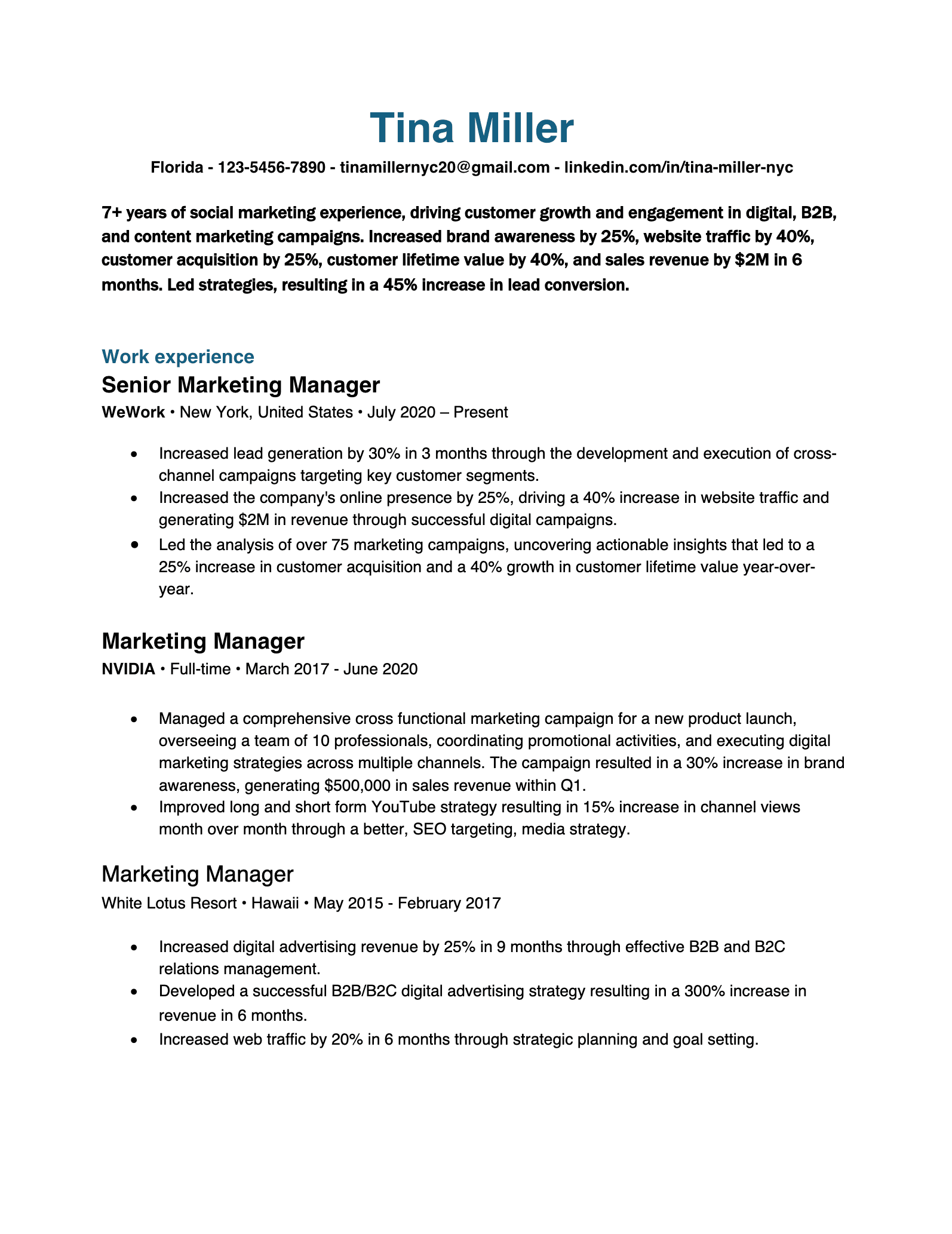 Resume Example Image