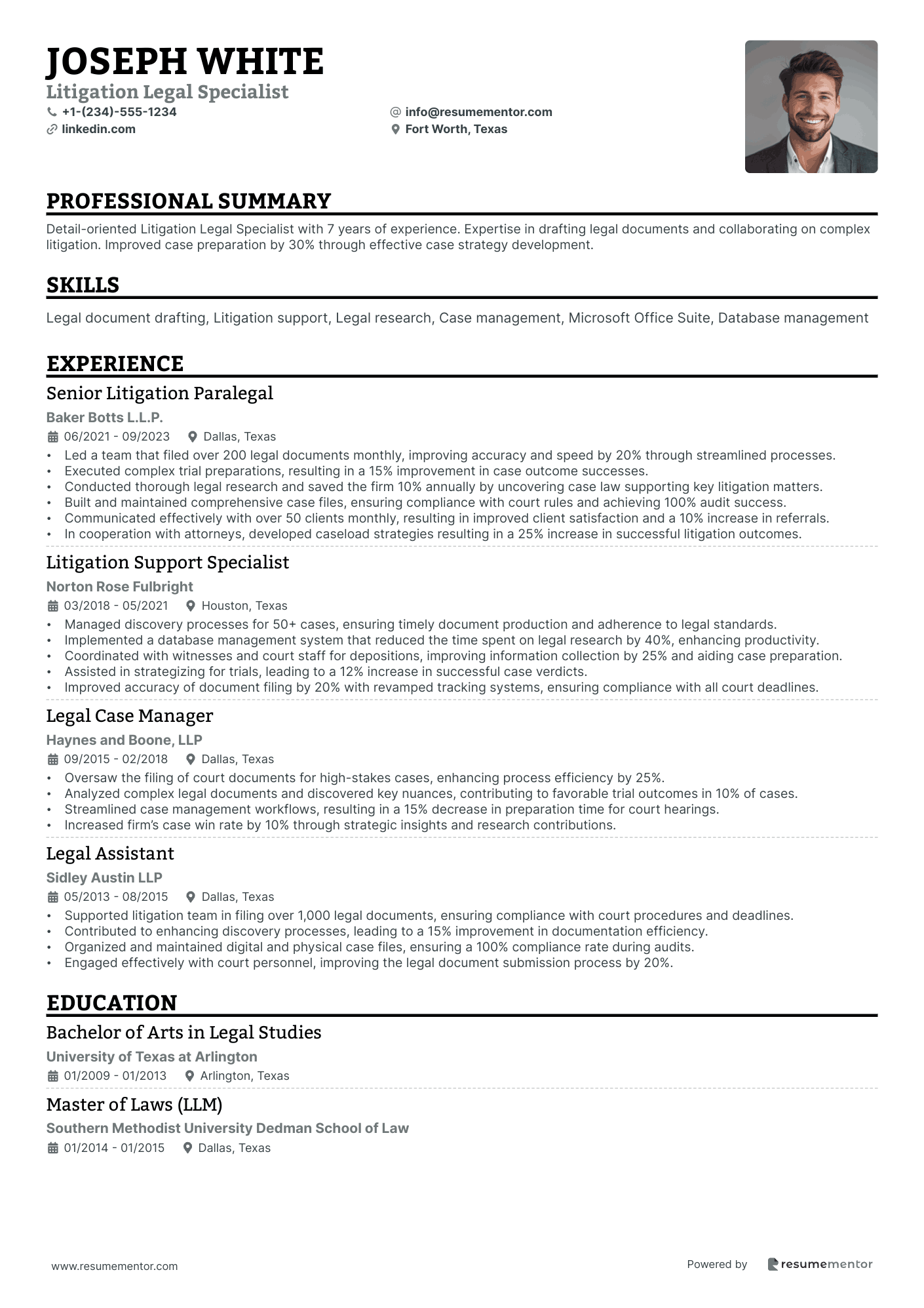 Litigation Legal Specialist