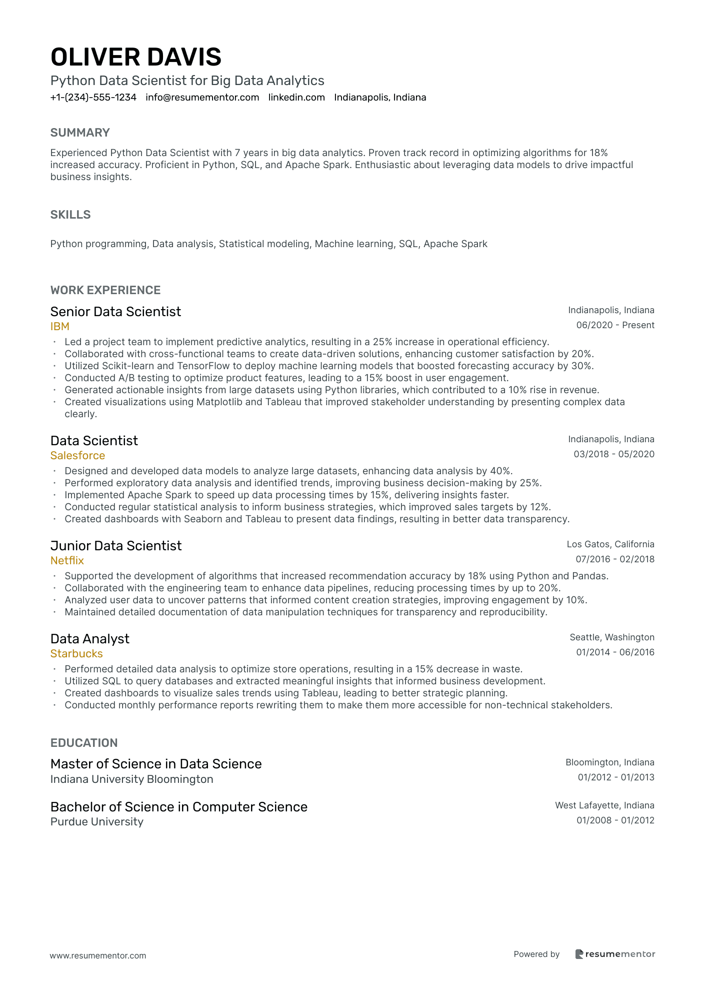 Python Data Scientist for Big Data Analytics