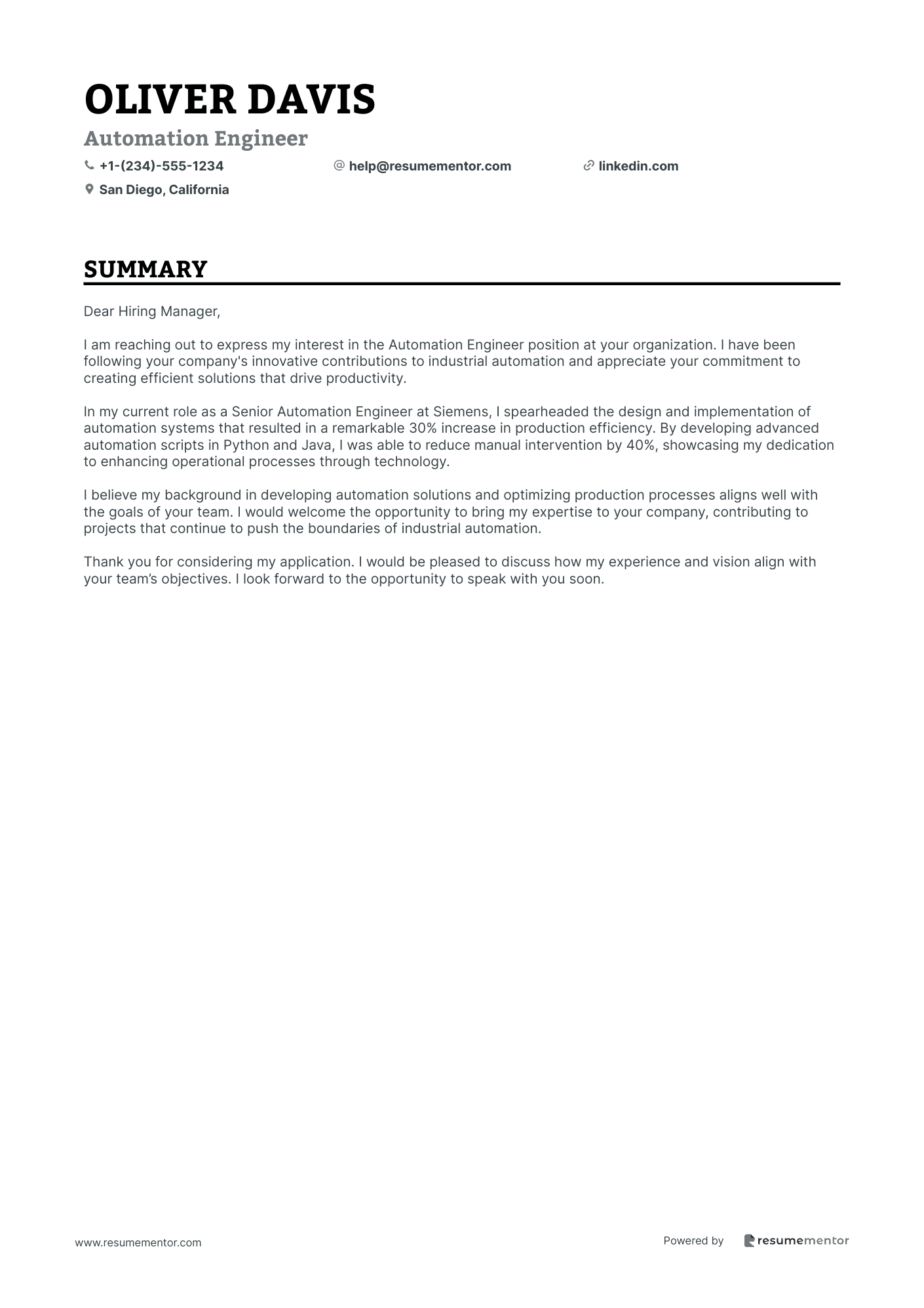 Automation Engineer
