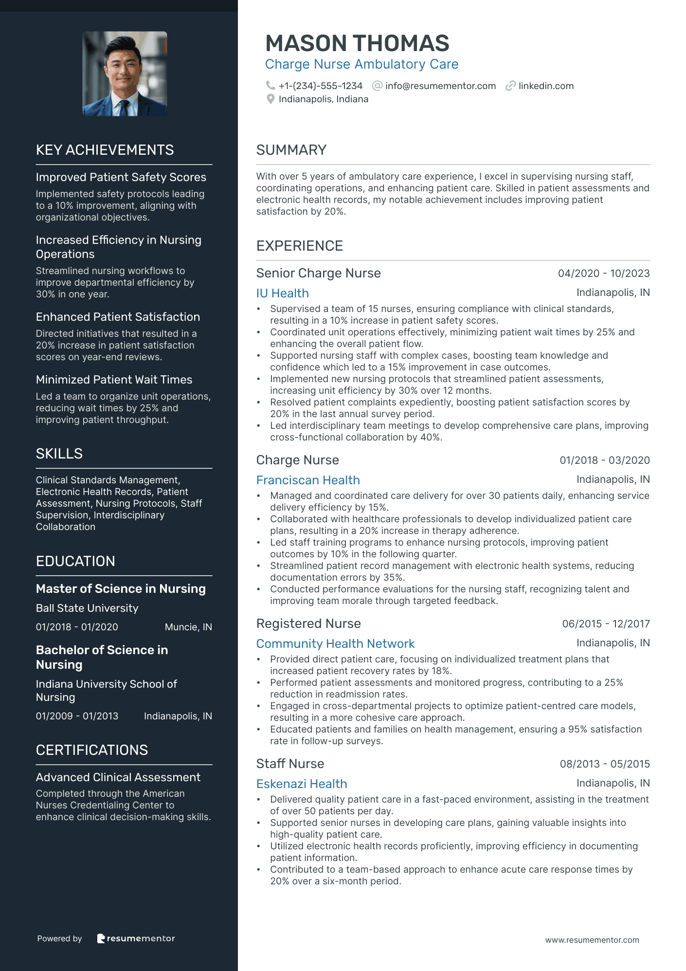Charge Nurse Ambulatory Care