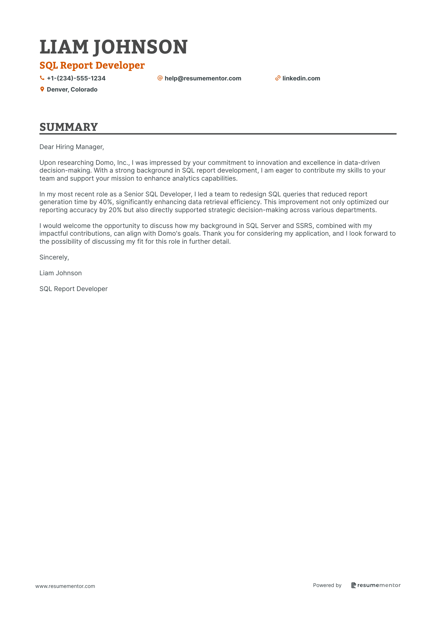 SQL Report Developer