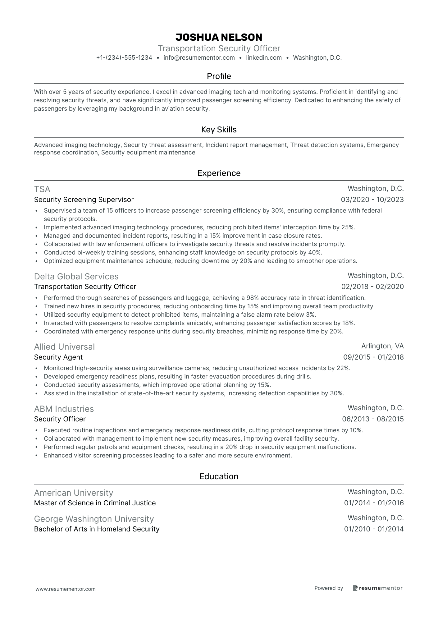 Transportation Security Officer