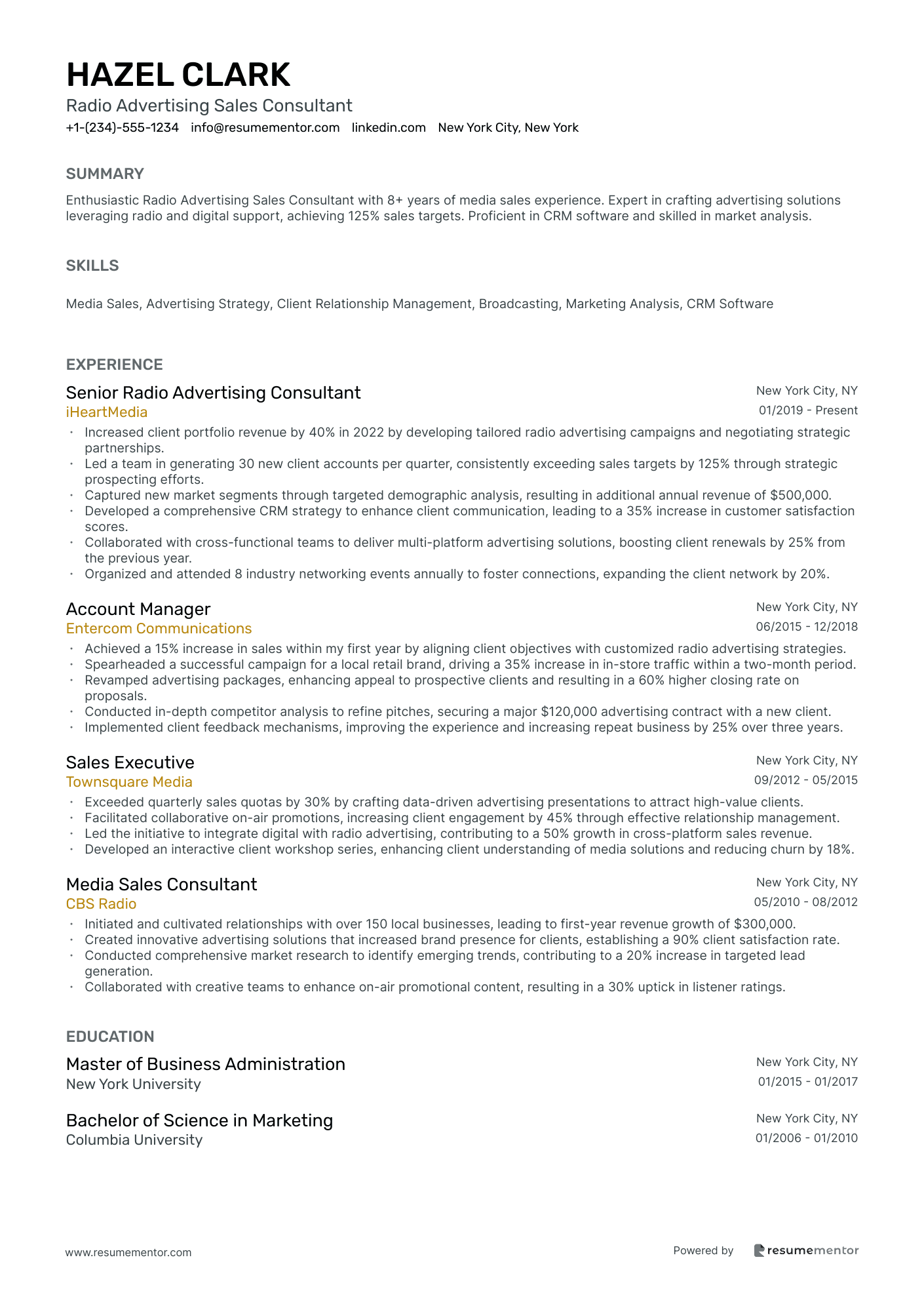 Radio Advertising Sales Consultant