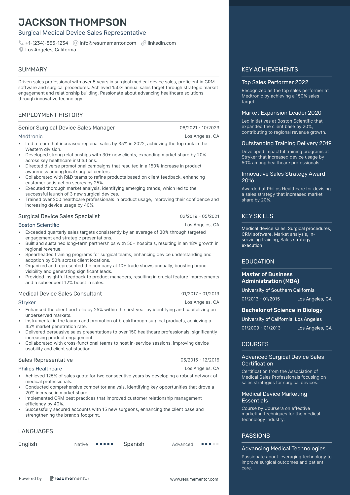 Surgical Medical Device Sales Representative