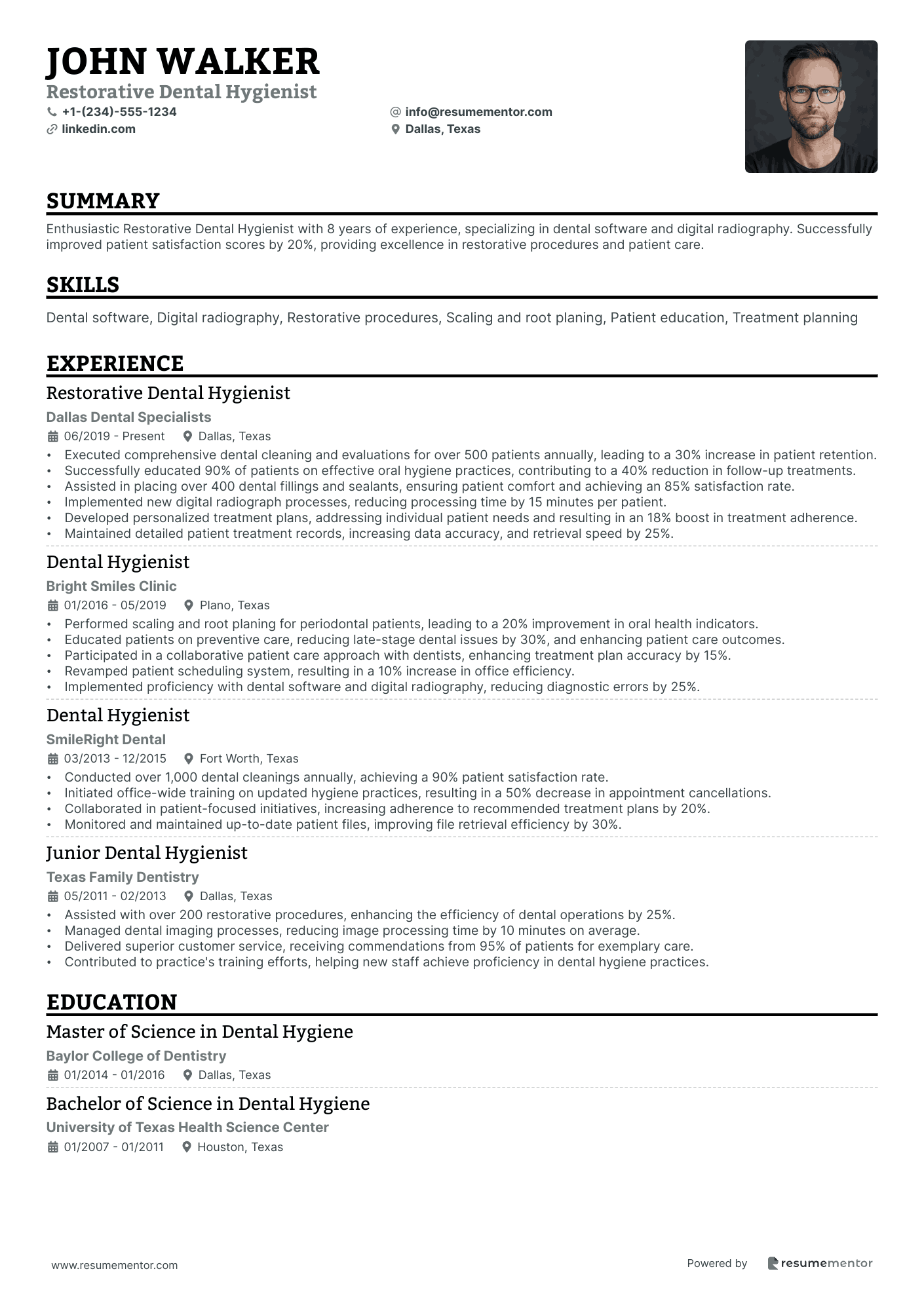 Restorative Dental Hygienist