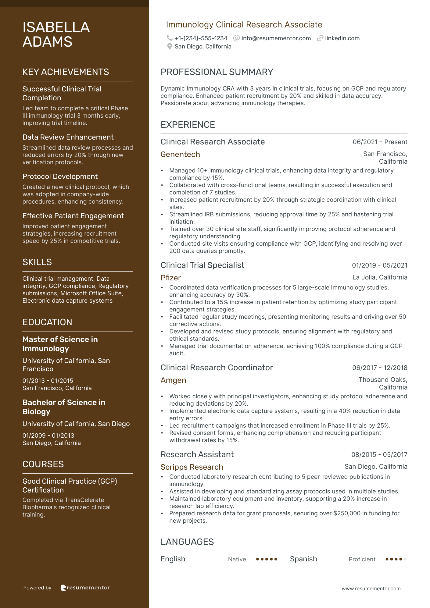 Immunology Clinical Research Associate