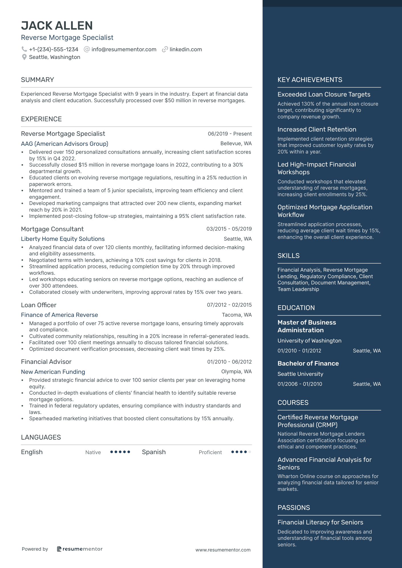 Reverse Mortgage Specialist