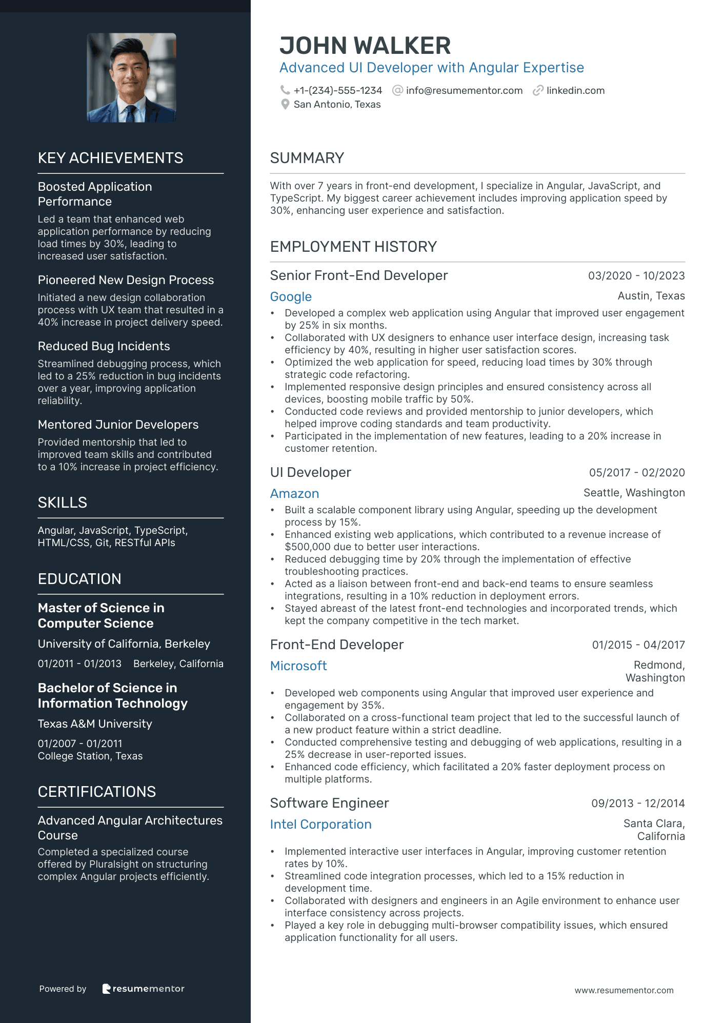 Advanced UI Developer with Angular Expertise