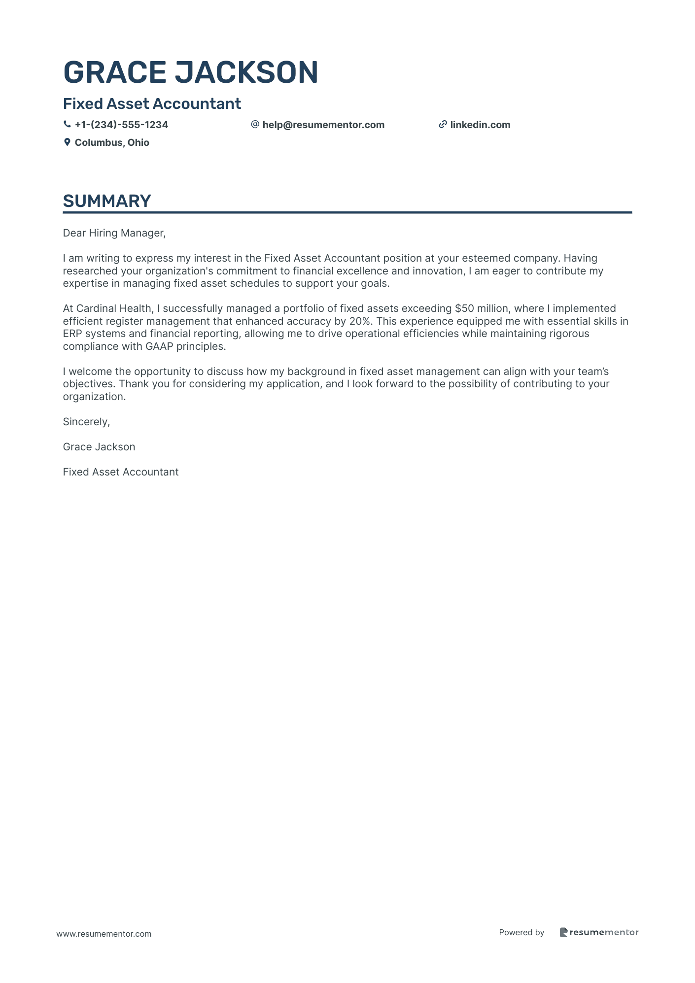 Fixed Asset Accountant