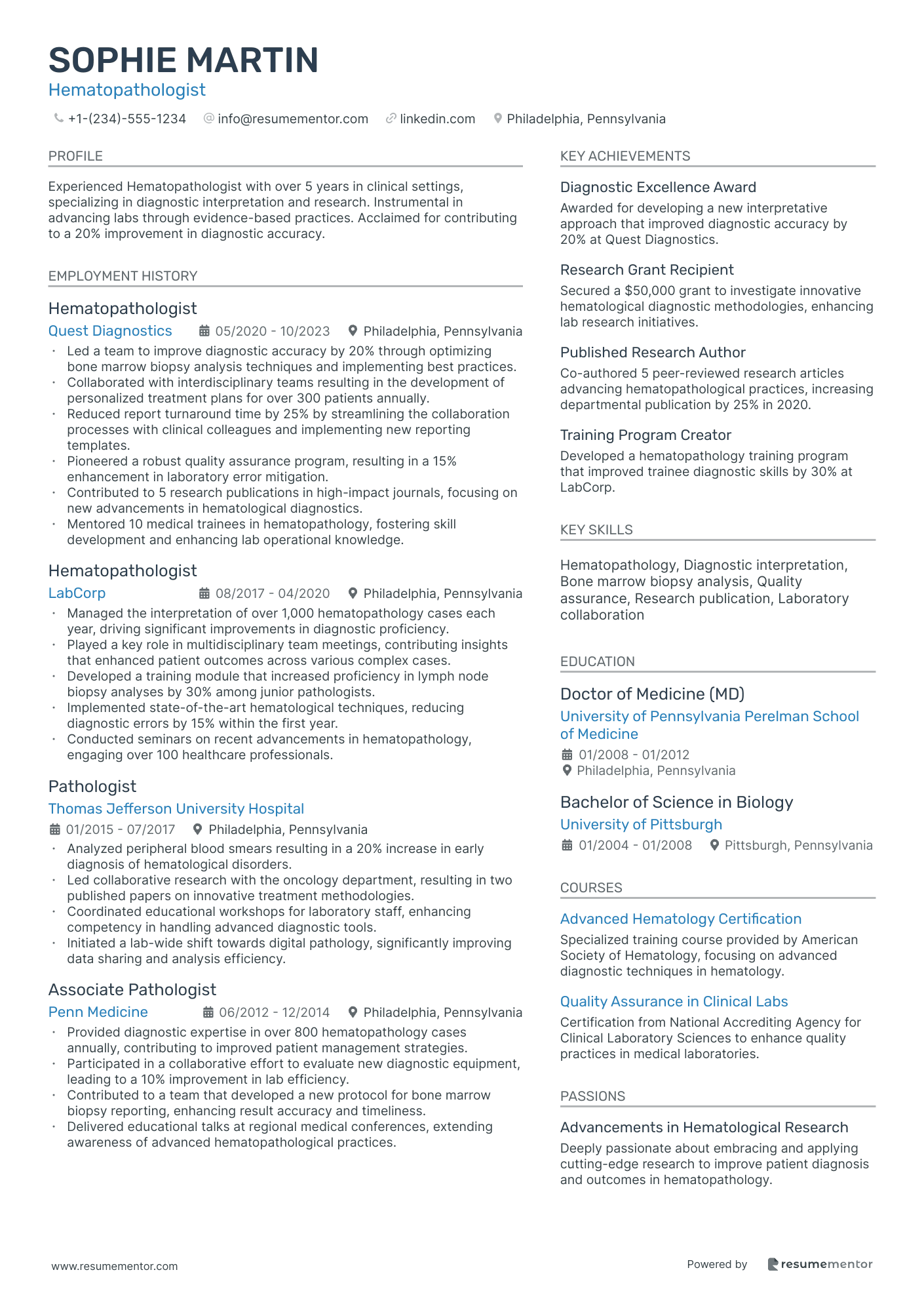Hematopathologist