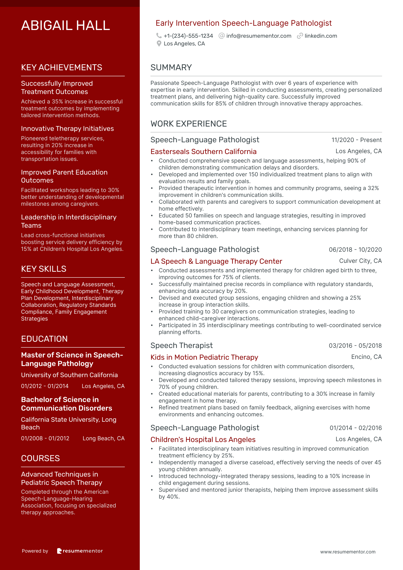 Early Intervention Speech Language Pathologist