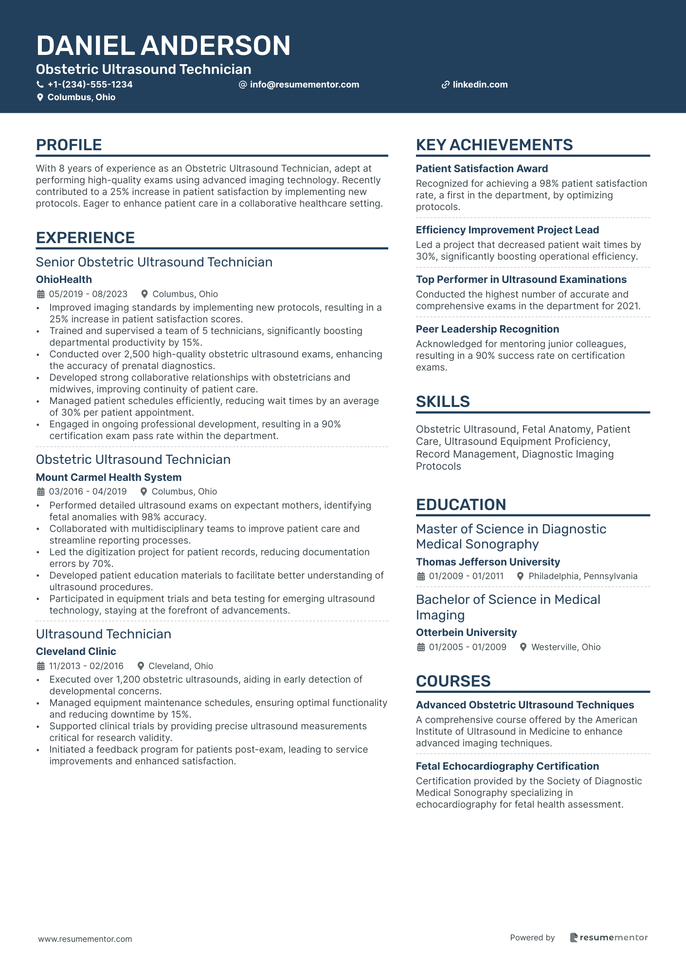Obstetric Ultrasound Technician