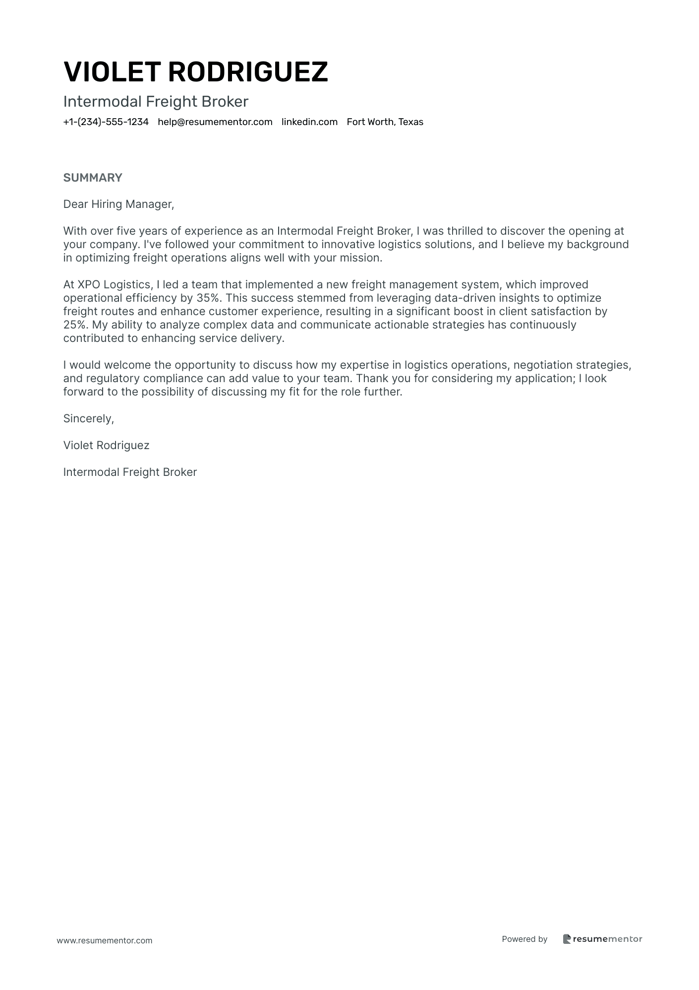 Intermodal Freight Broker