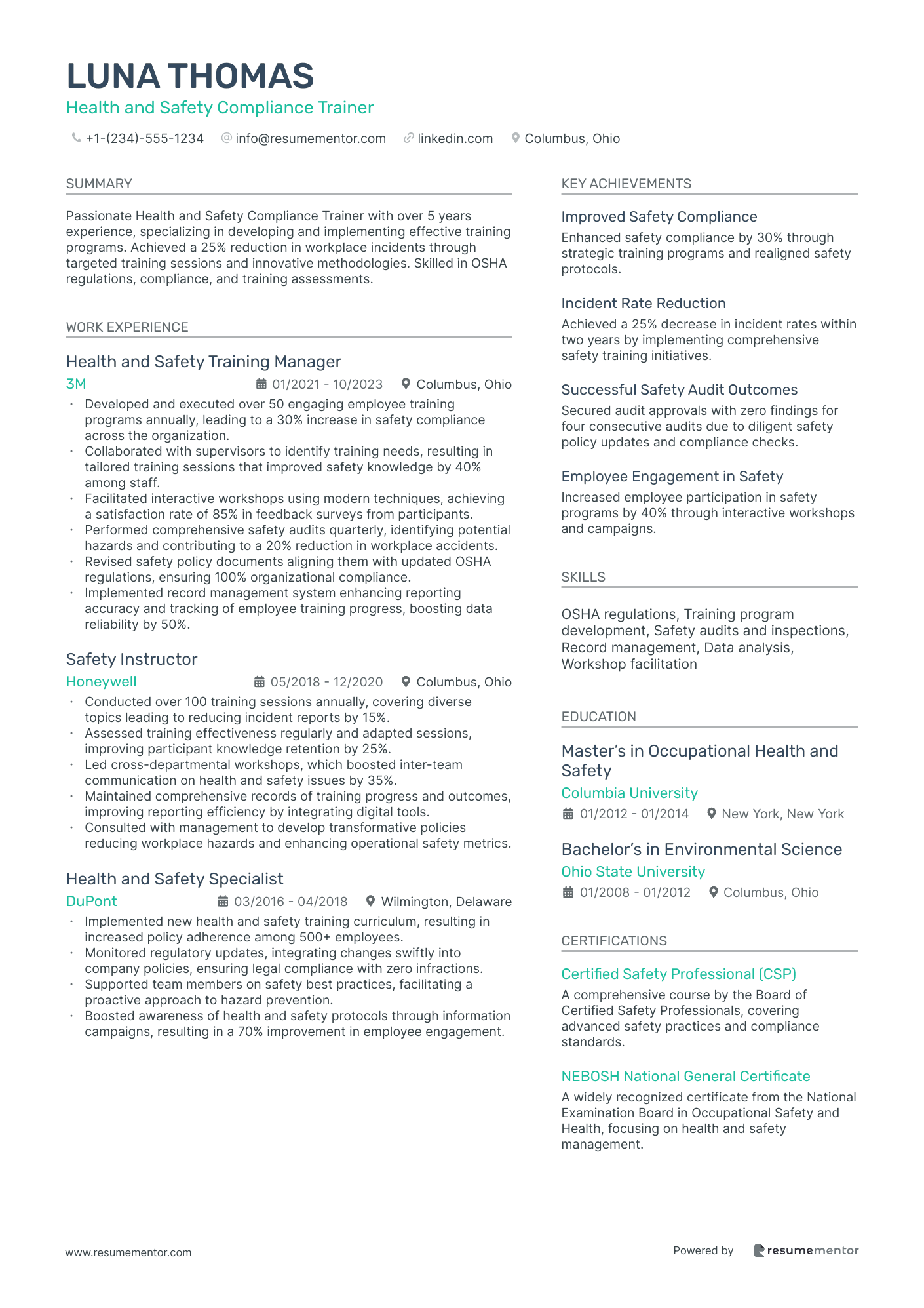 Health and Safety Compliance Trainer