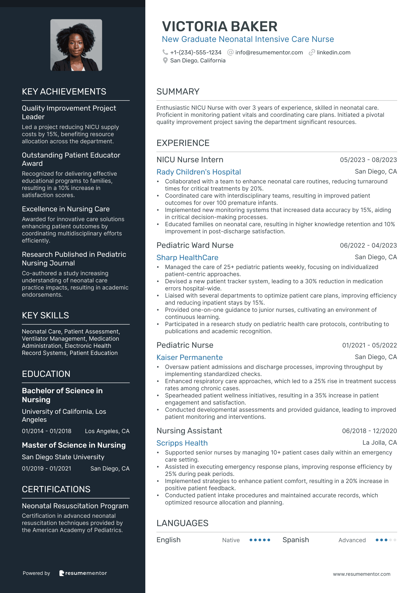 New Graduate Neonatal Intensive Care Nurse