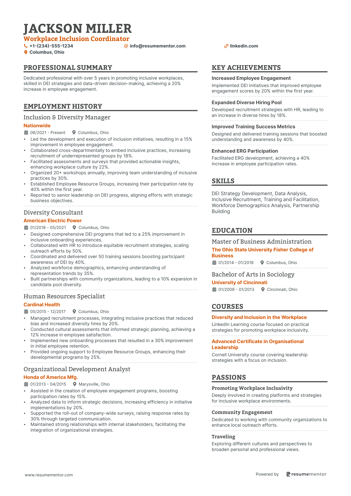 Workplace Inclusion Coordinator