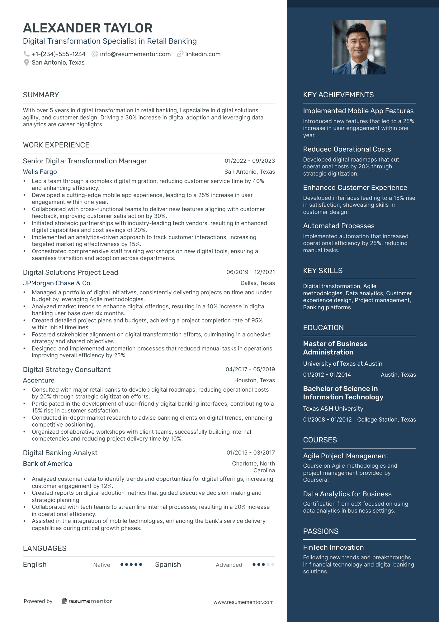 Digital Transformation Specialist in Retail Banking