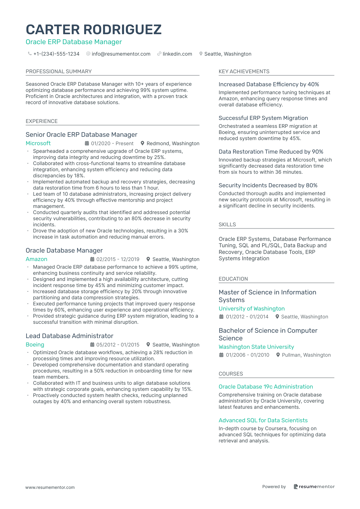 Oracle ERP Database Manager