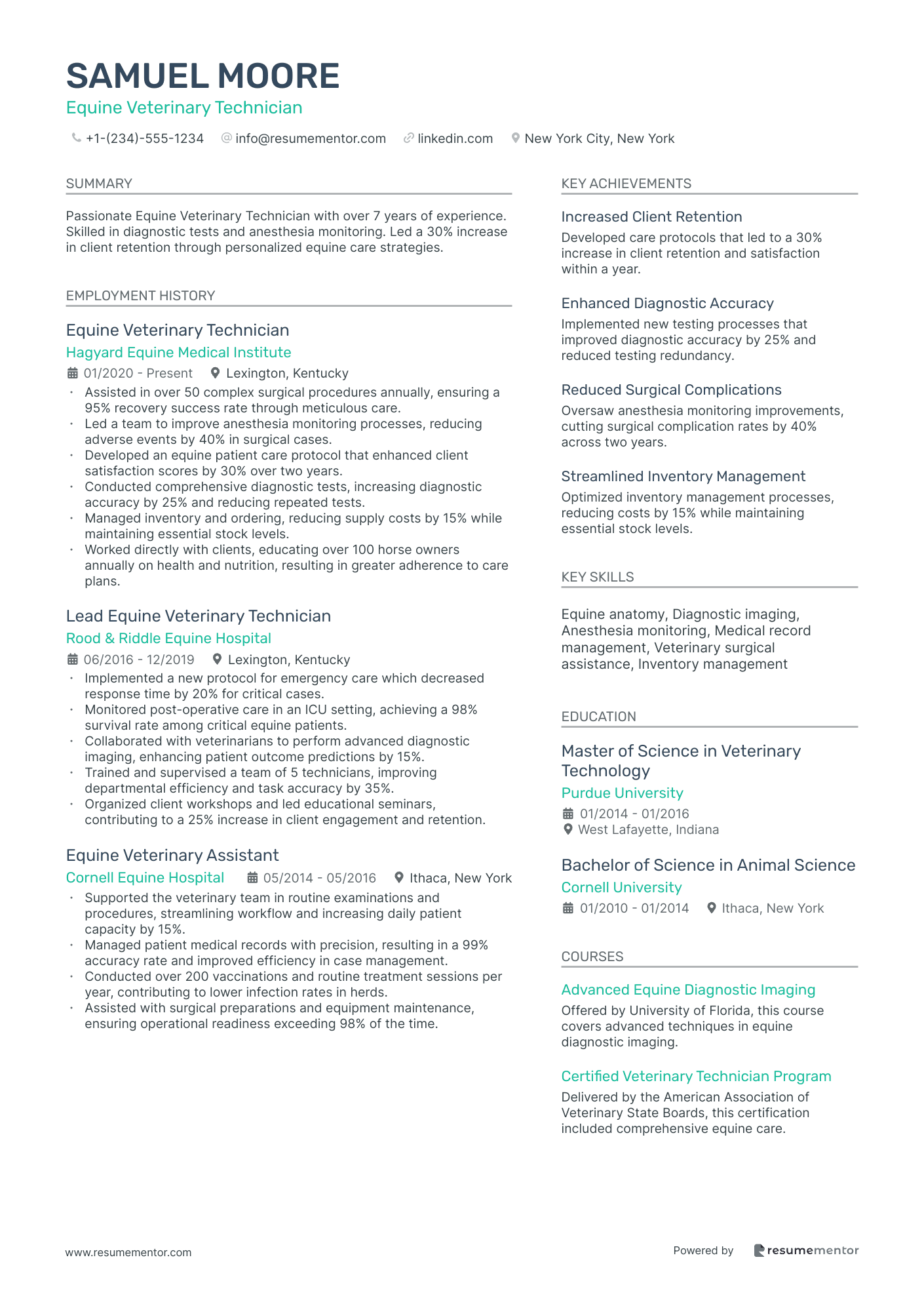 Equine Veterinary Technician