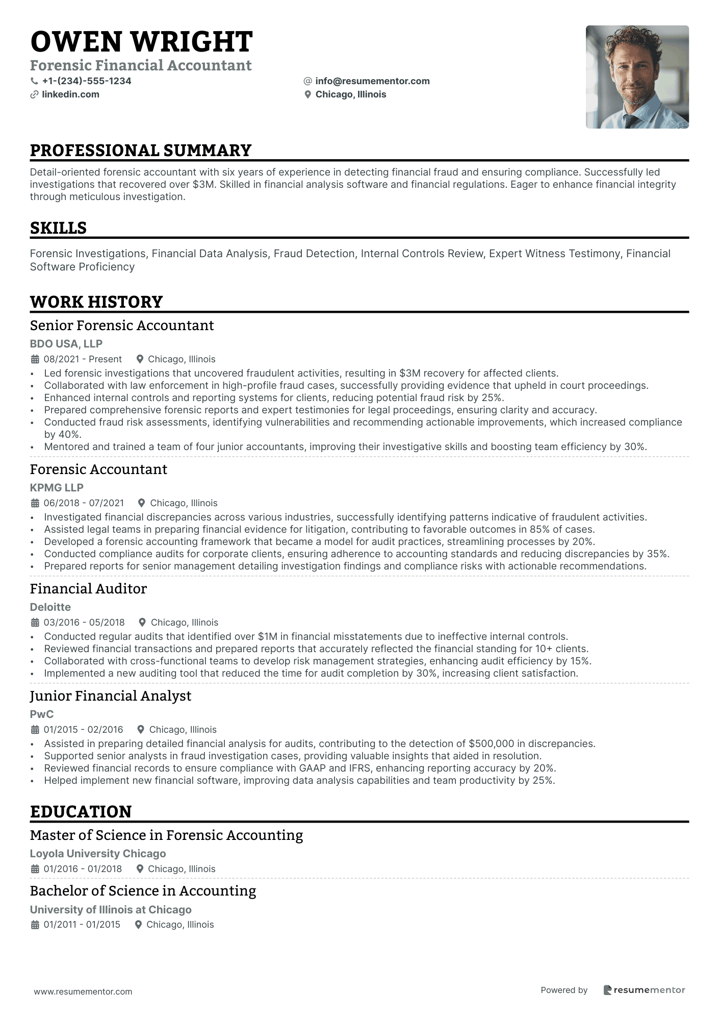 Forensic Financial Accountant