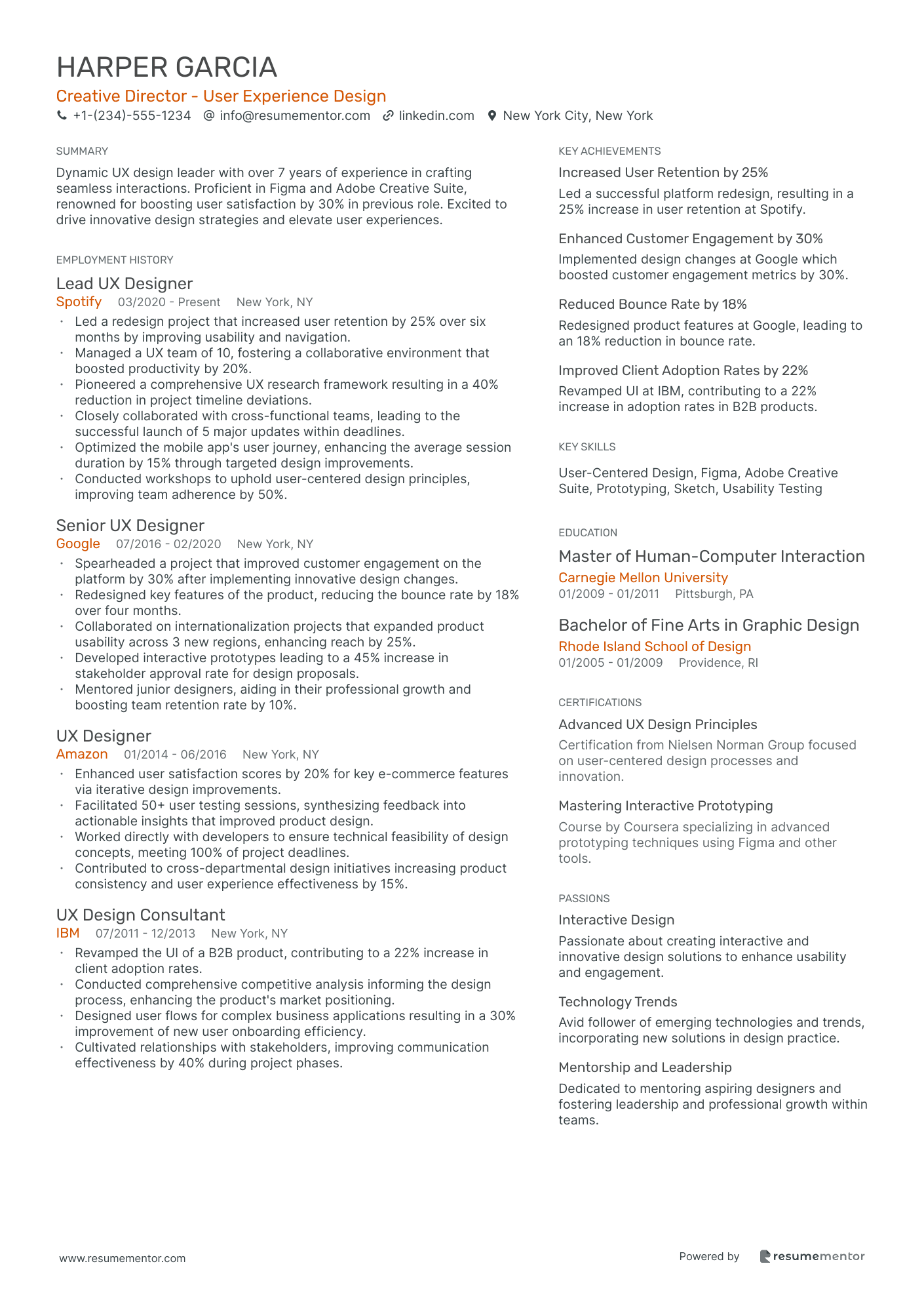 Creative Director   User Experience Design
