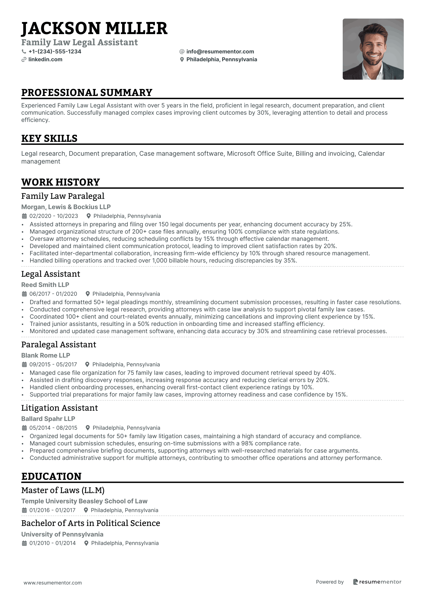 Family Law Legal Assistant