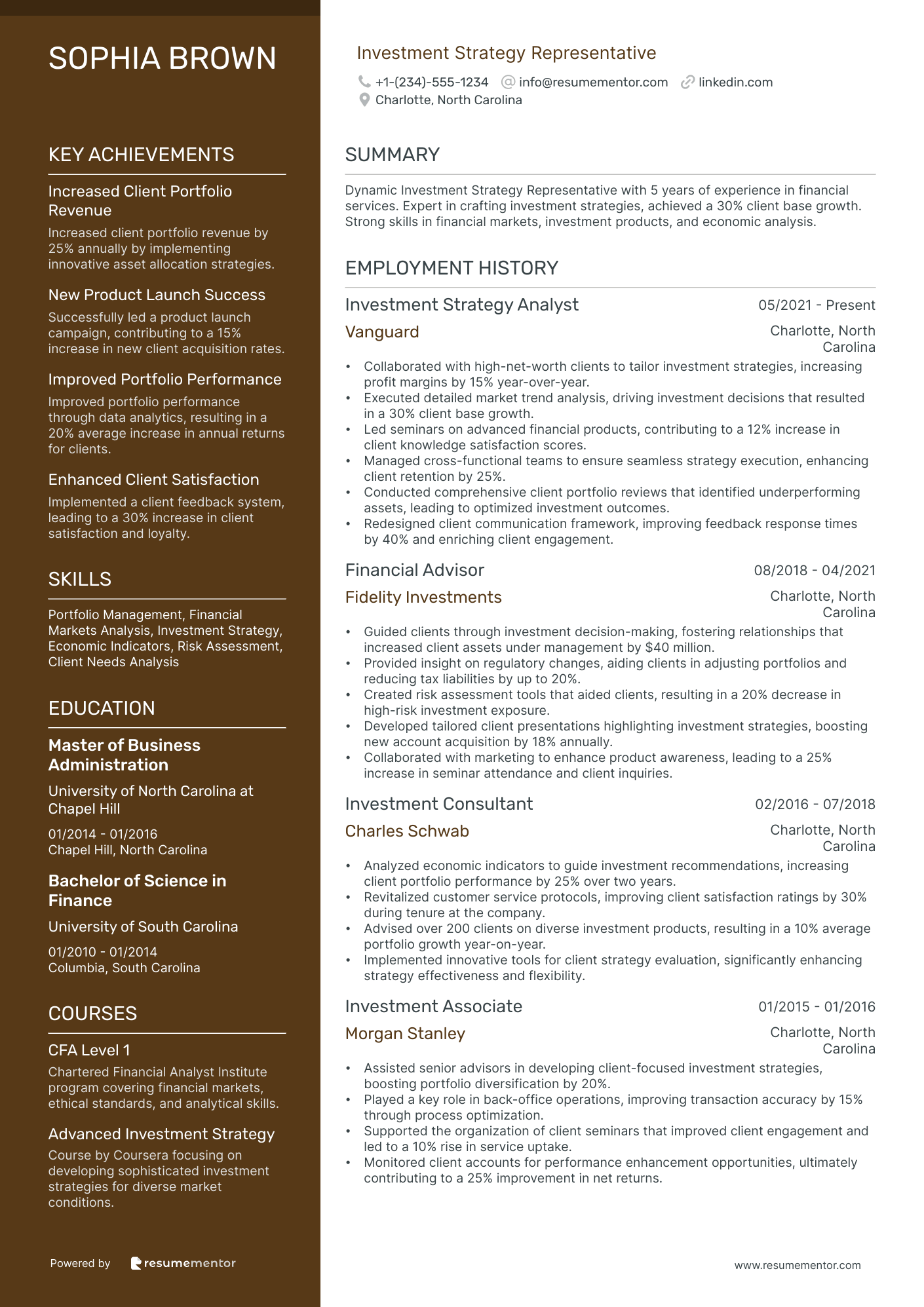Investment Strategy Representative