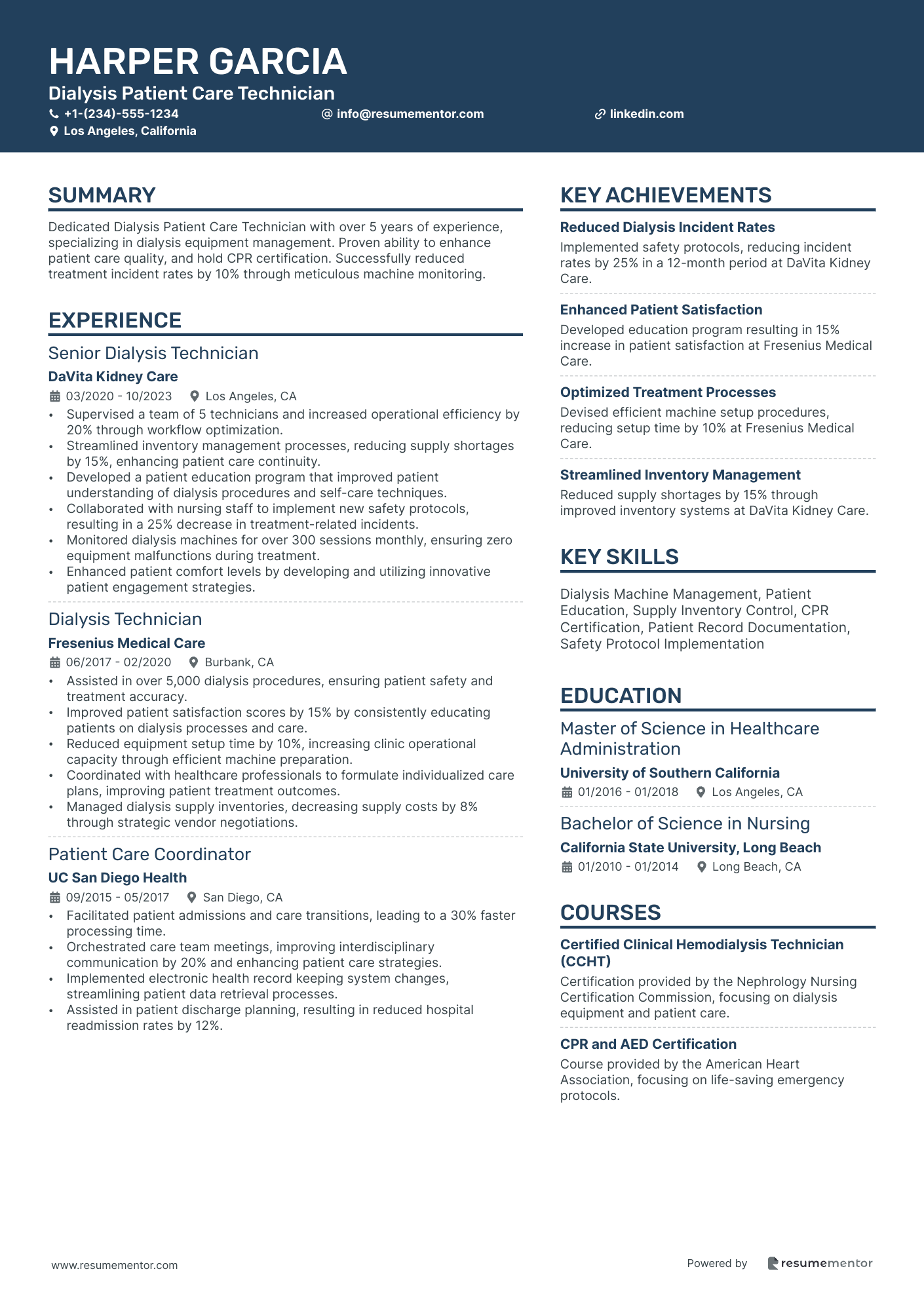 Dialysis Patient Care Technician