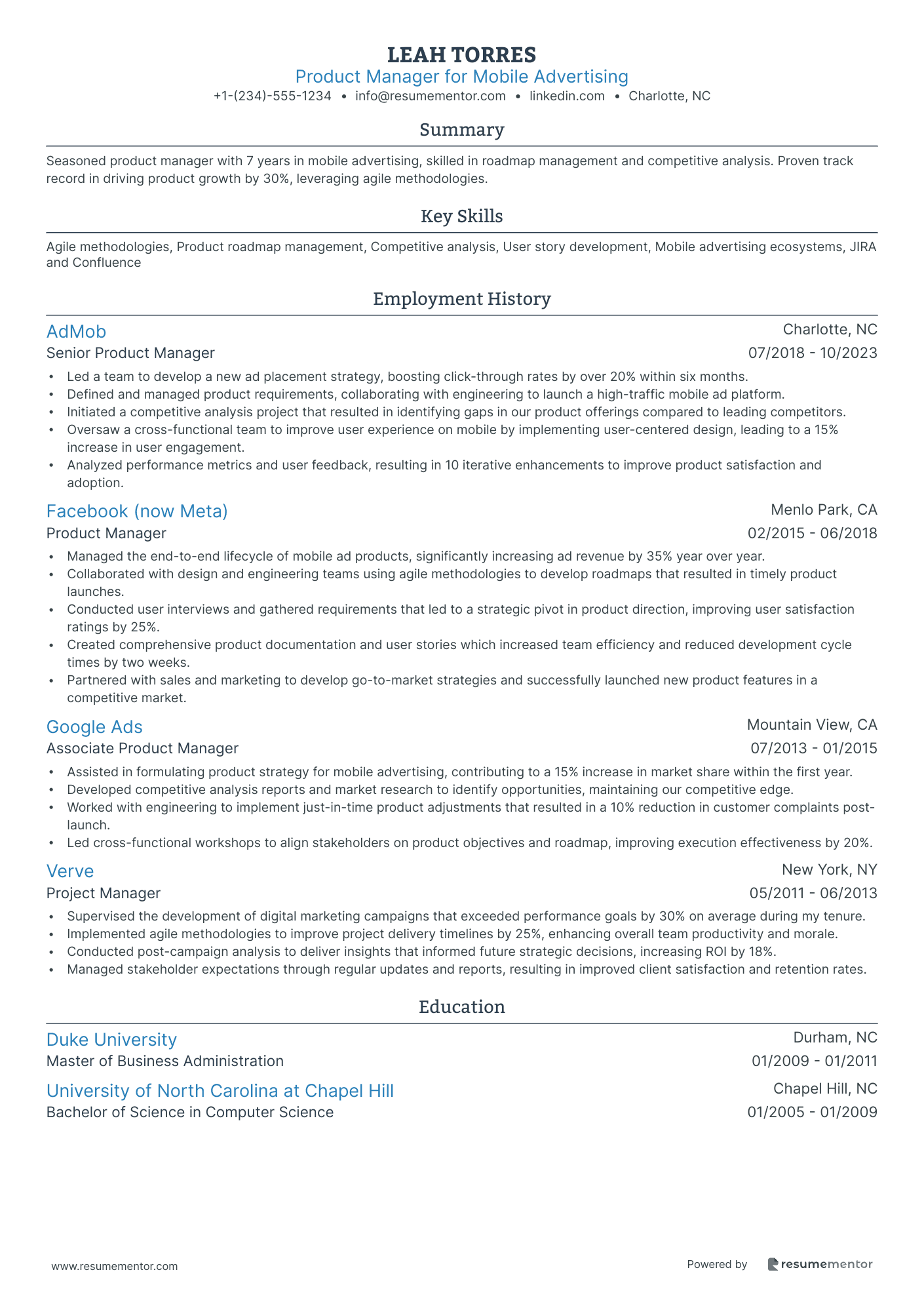 Product Manager for Mobile Advertising