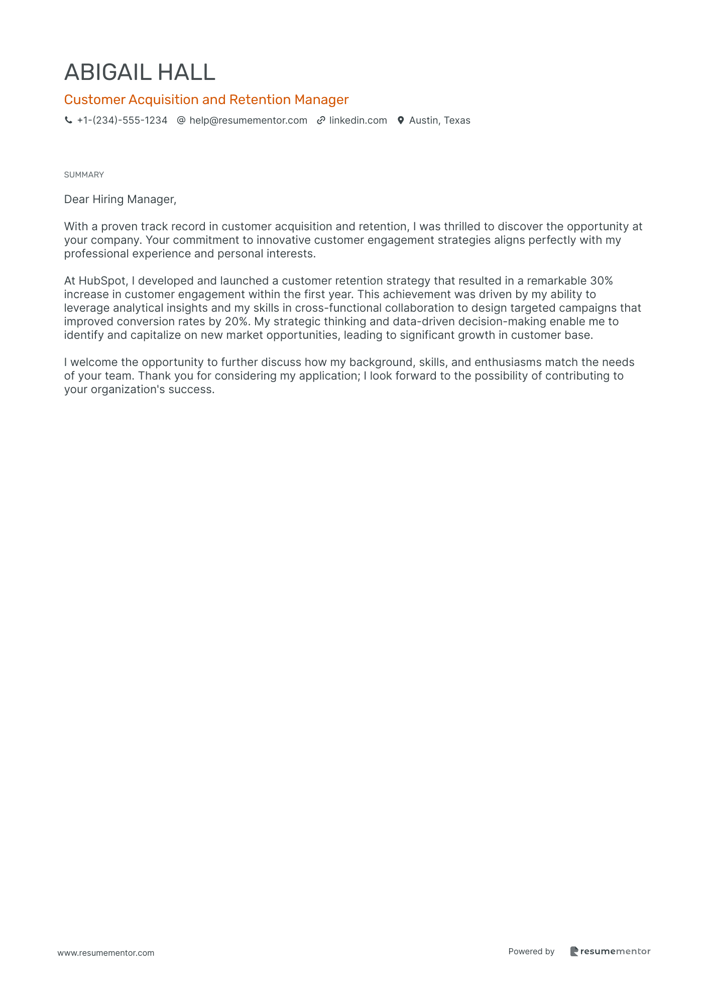 Customer Acquisition and Retention Manager
