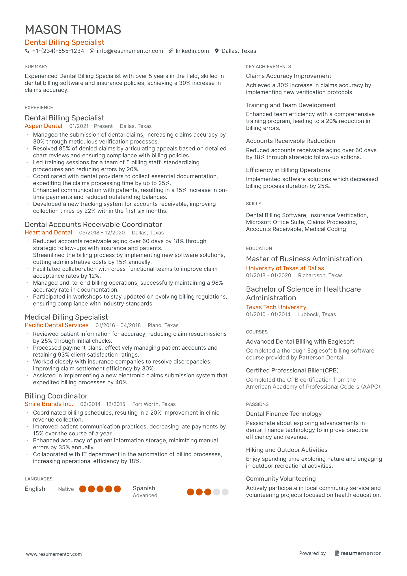 Dental Billing Specialist