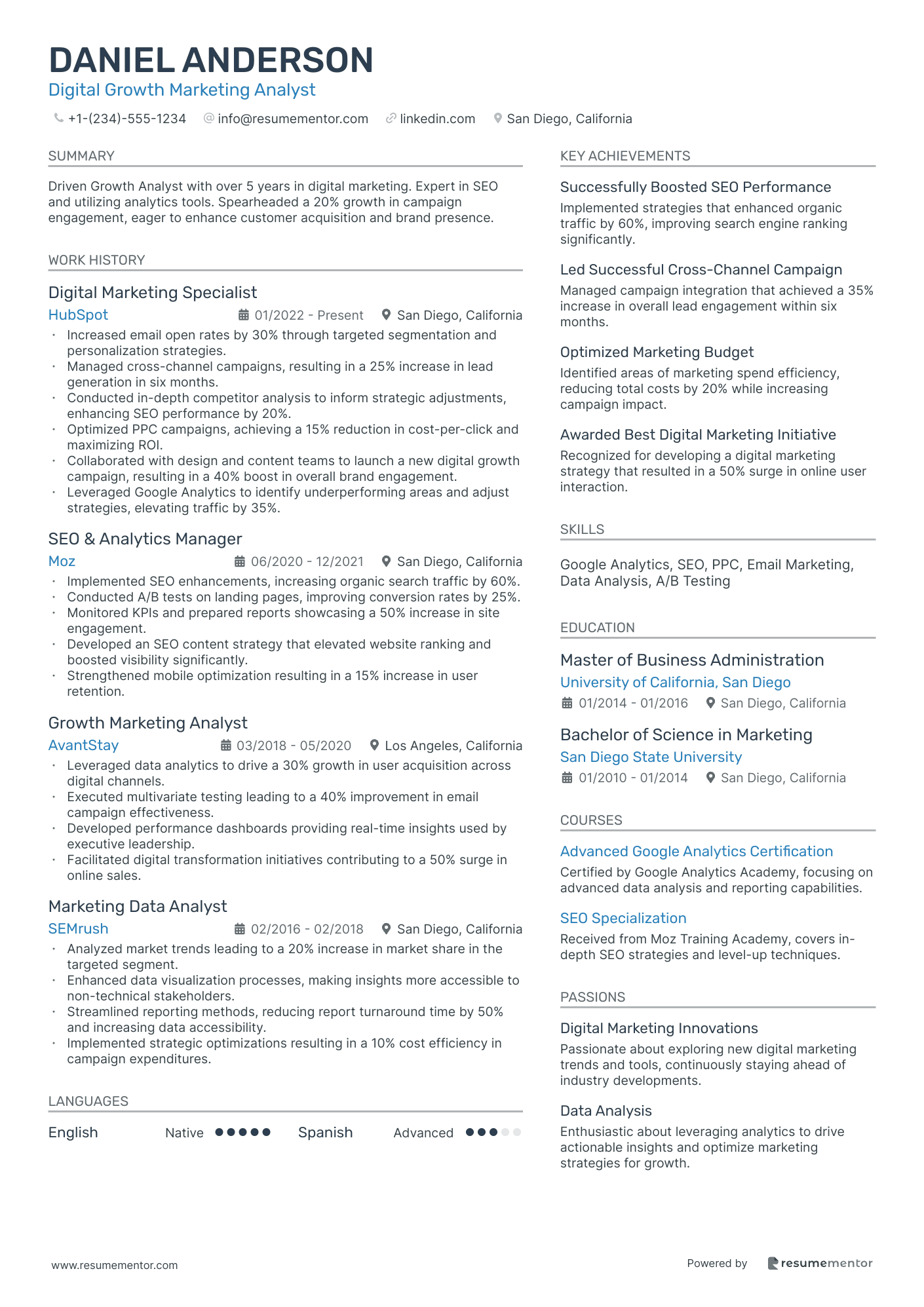 Digital Growth Marketing Analyst