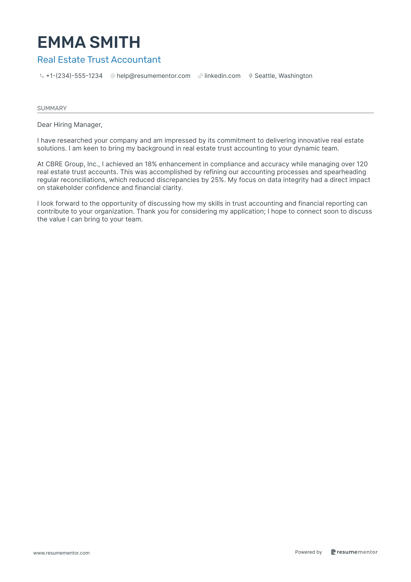 Real Estate Trust Accountant