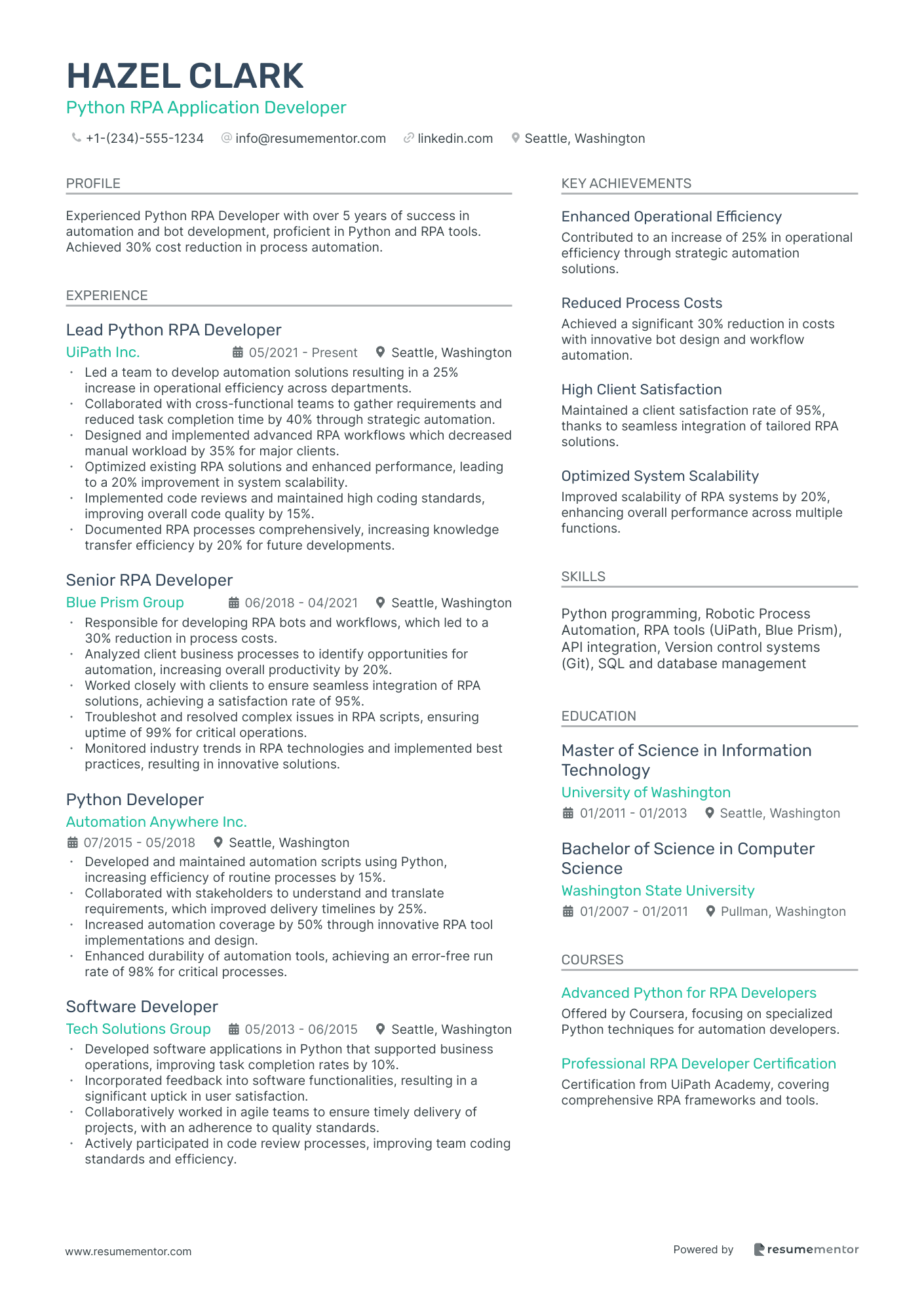 Python RPA Application Developer