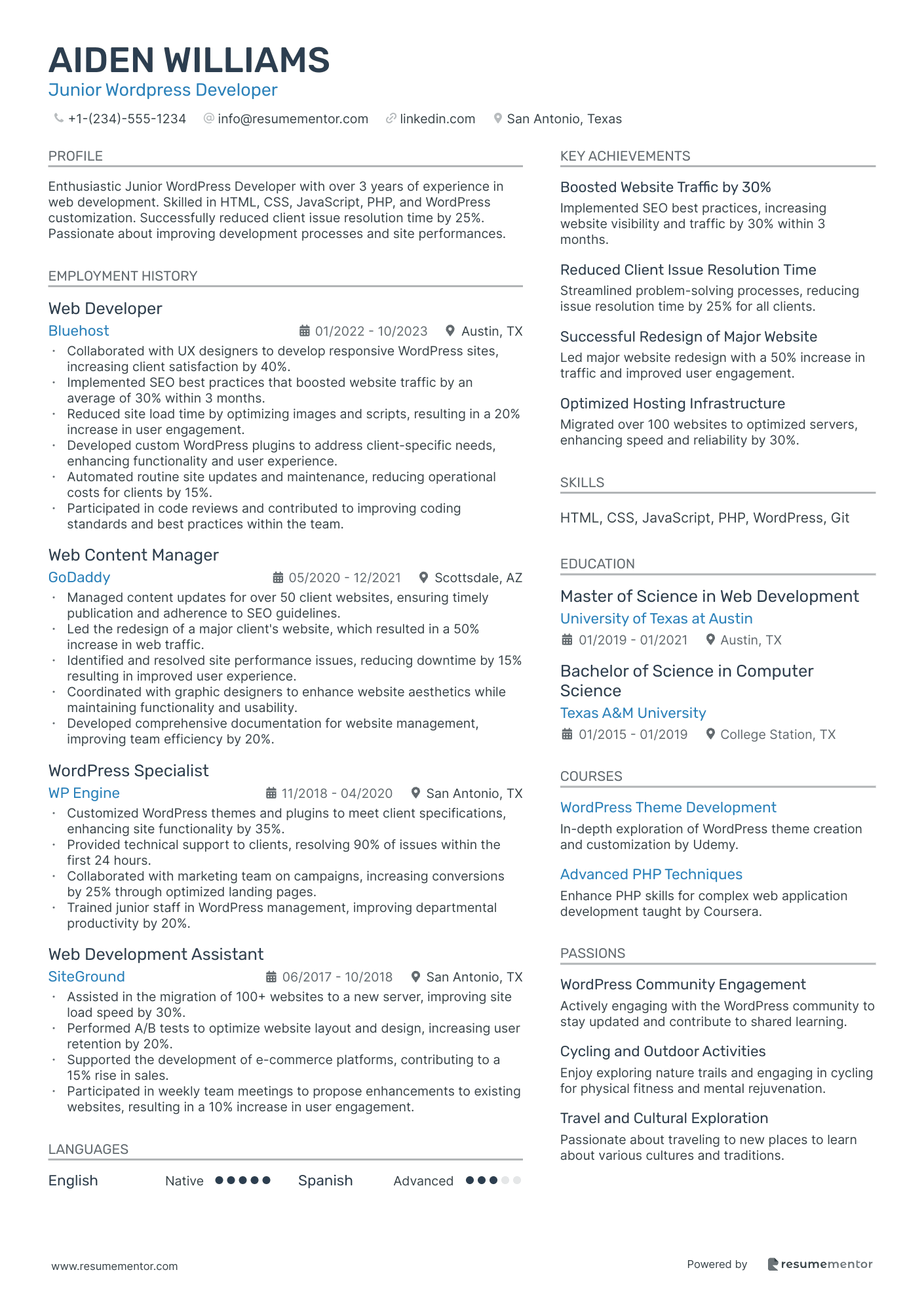 Junior Wordpress Developer
