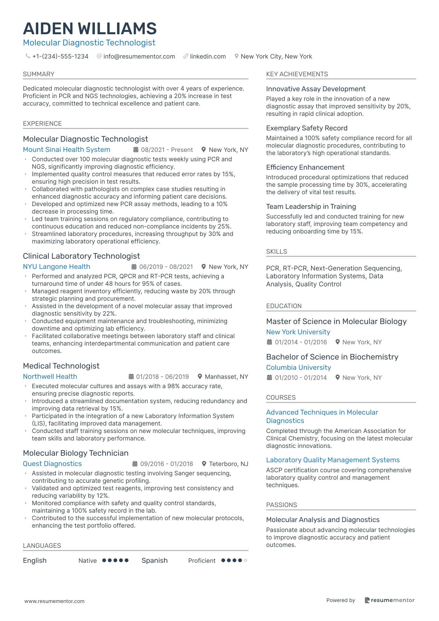 Molecular Diagnostic Technologist